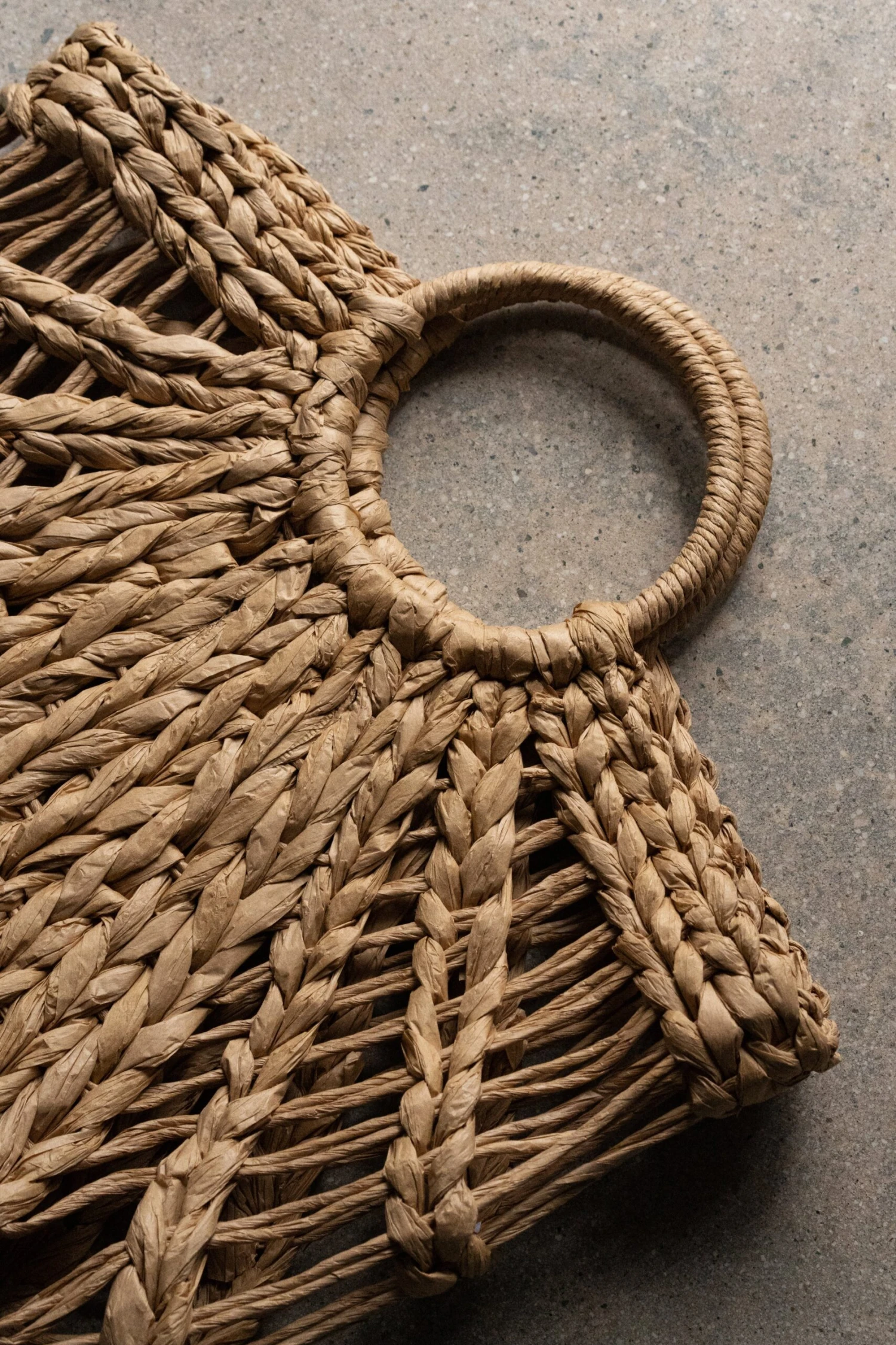 Tan Paralia Straw Handbag - Image 2