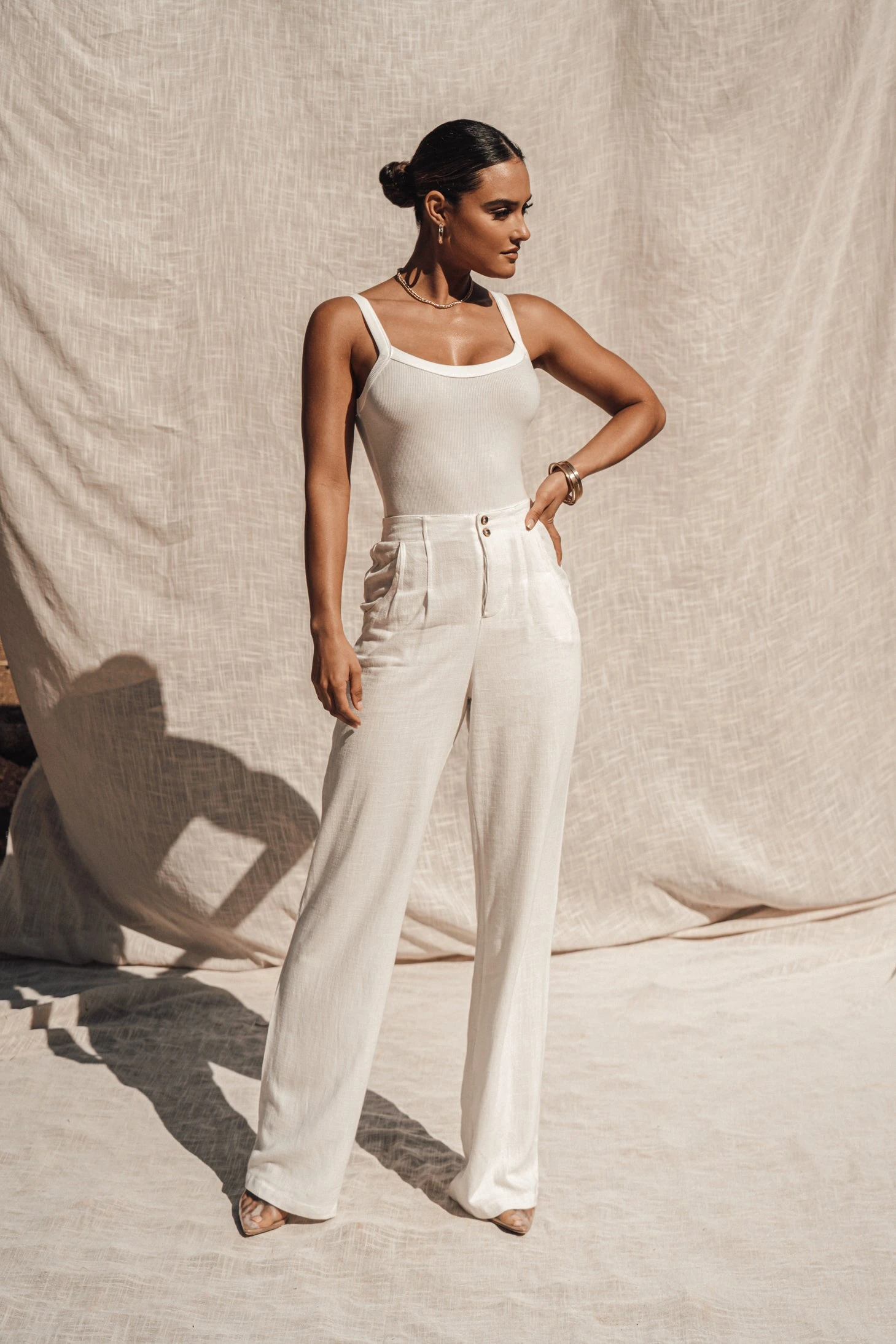 Ivory Akito Ribbed Bodysuit - Image 6