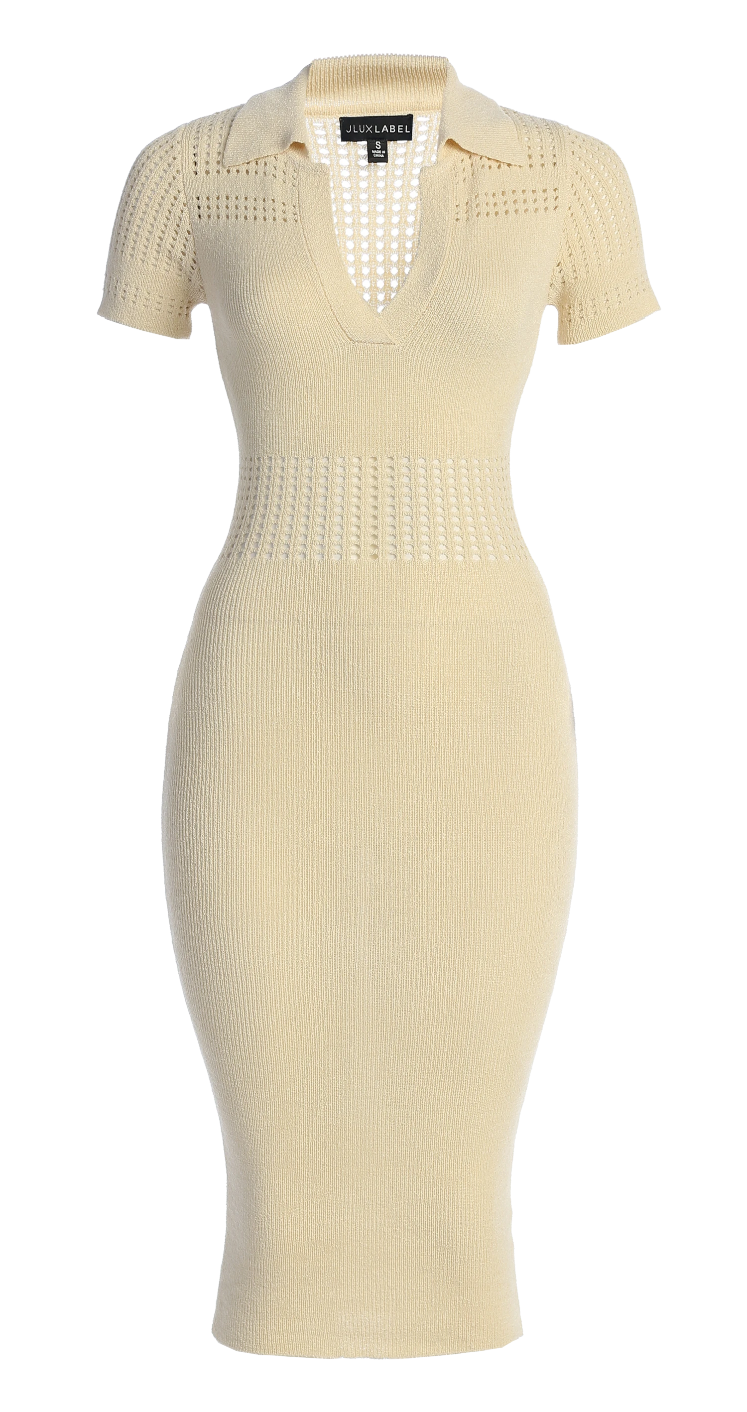Buttercream Venice Collared Midi Dress - Image 2