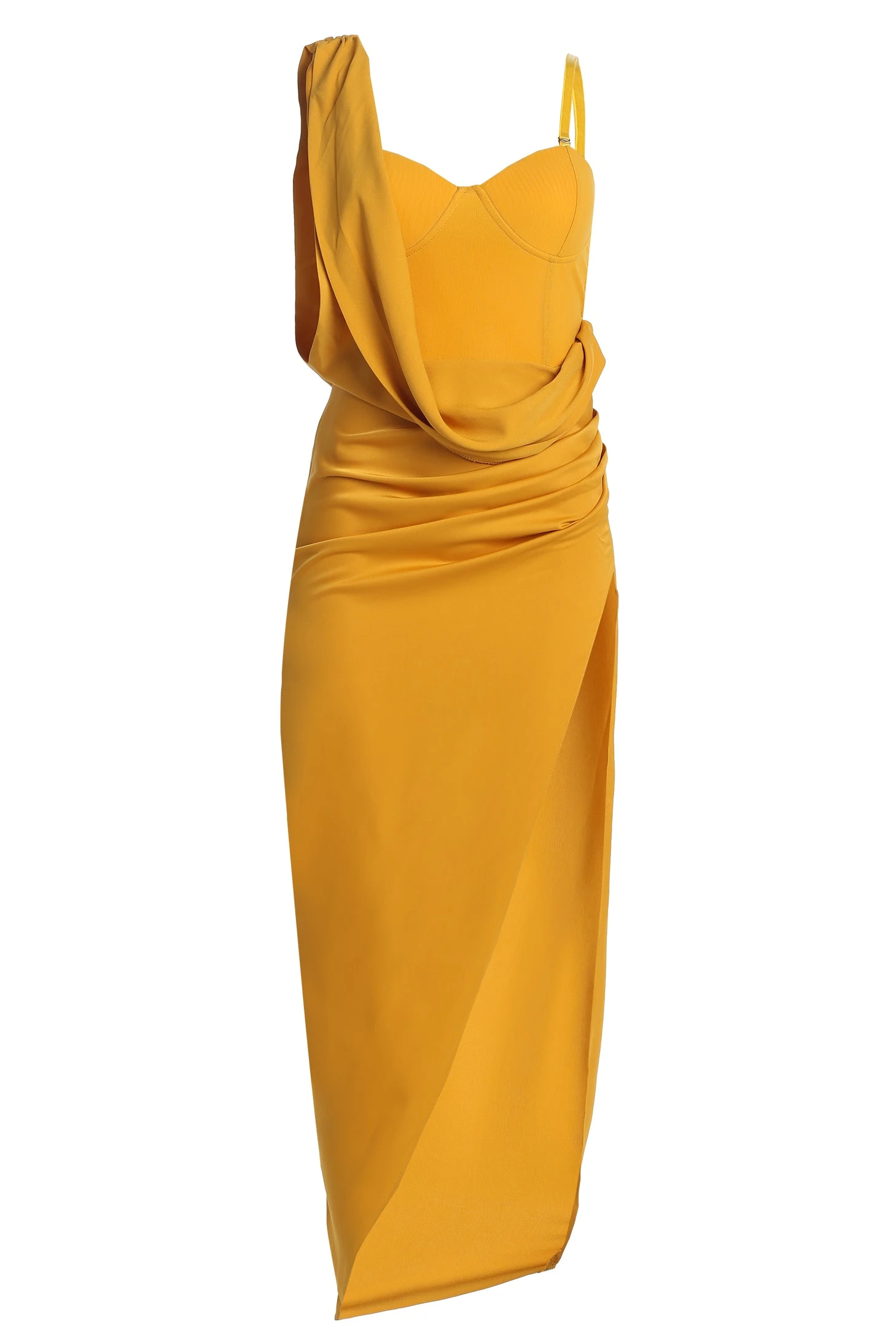 Yellow Kristiana Slit Dress - Image 2