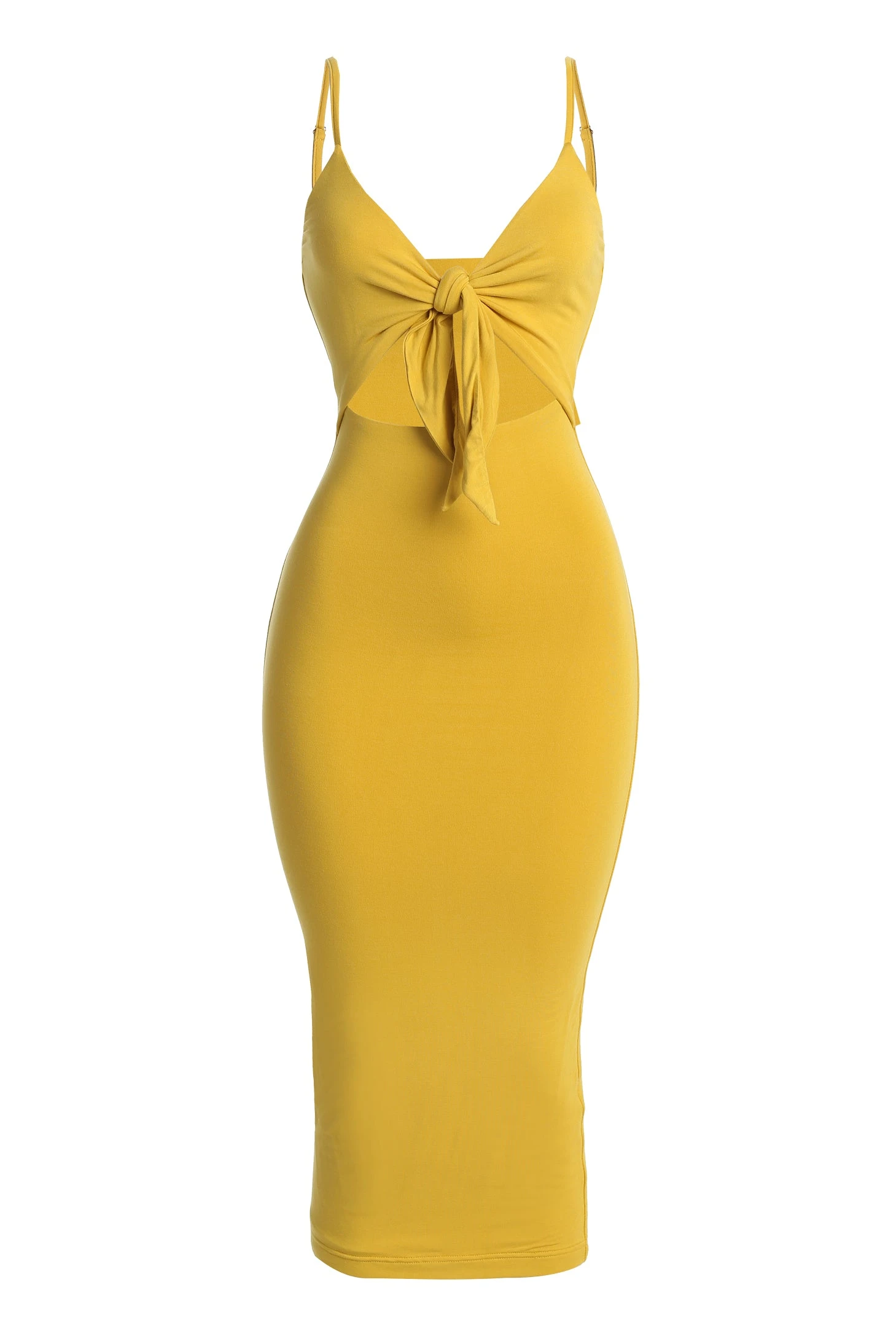 Yellow Soulmate Cut Out Dress - Image 3