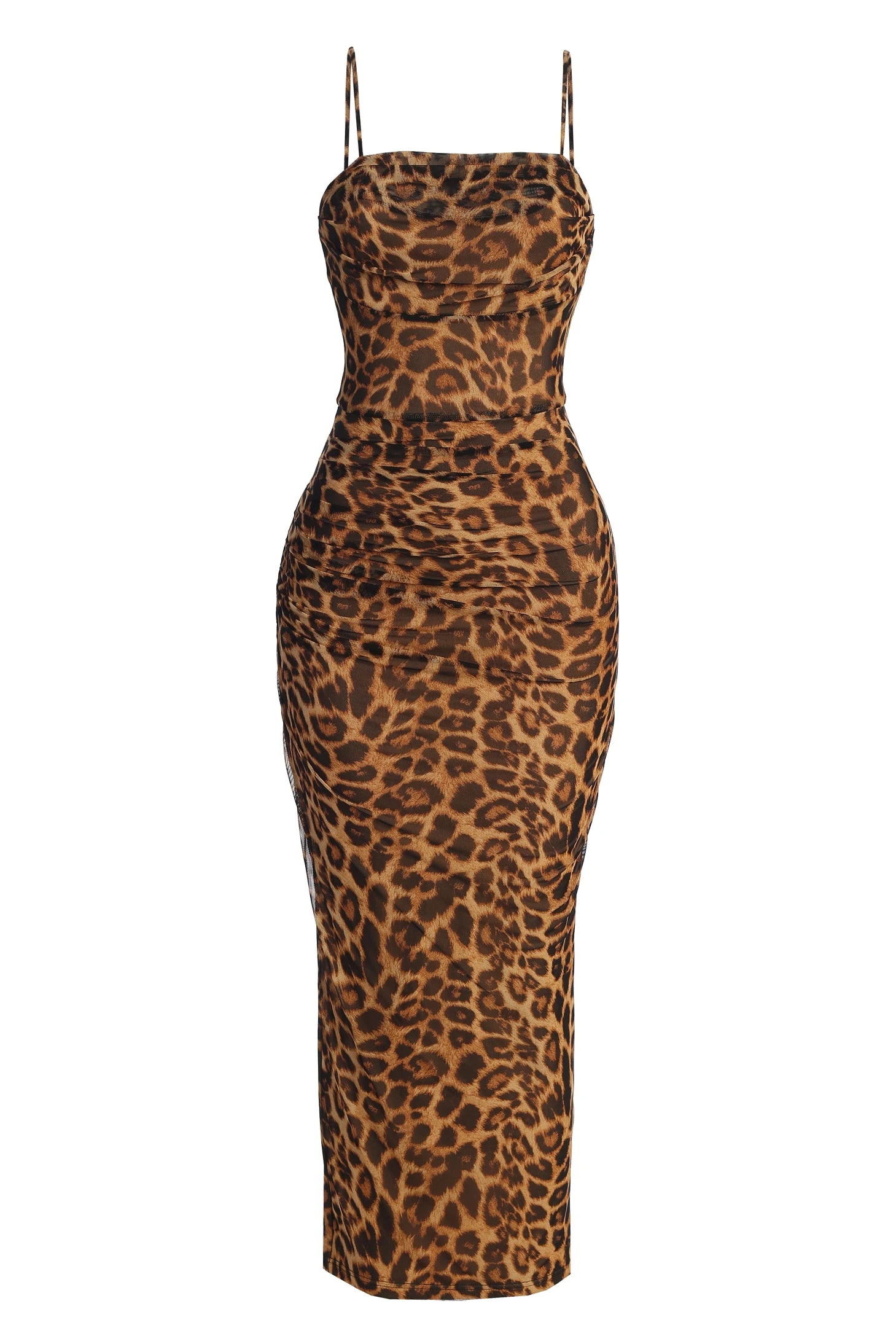 Leopard Make An Entrance Cowl Neck Dress - Image 2