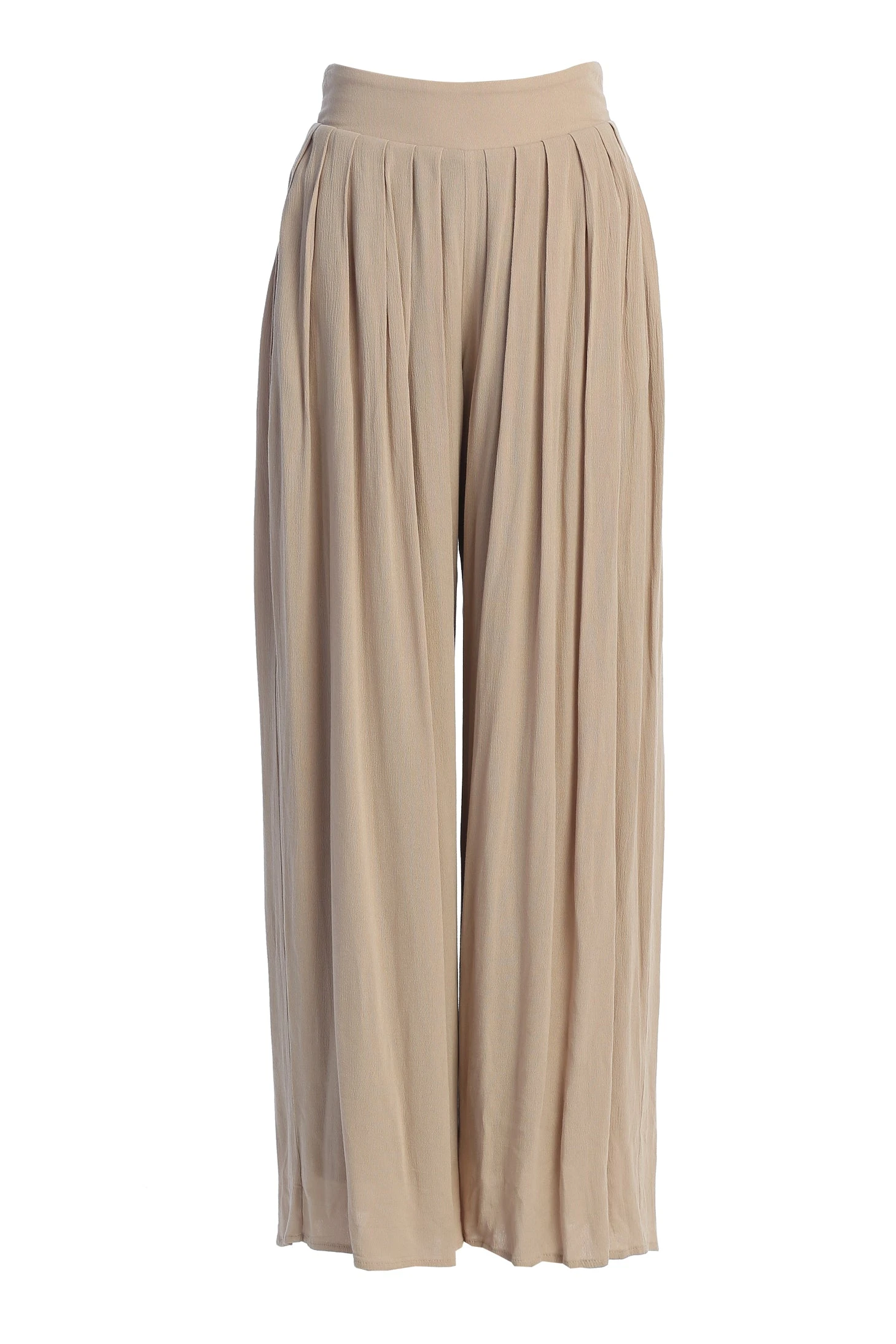 Beige After Sunset Pleated Pants - Image 2