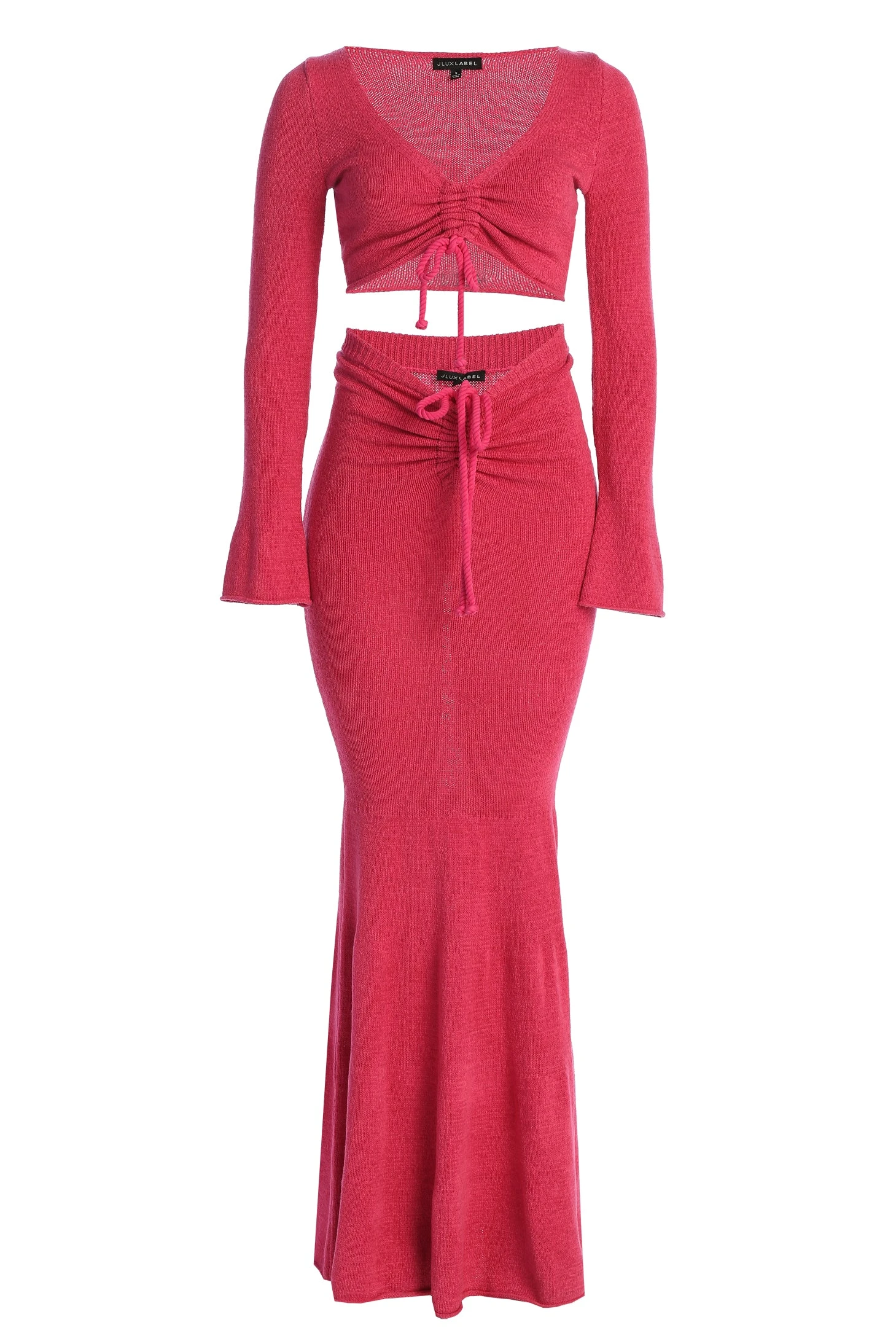 Fuchsia Resort Two-Piece Skirt Set - Image 4