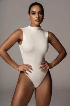 Jluxbasix Ivory Ciela High Neck Bodysuit