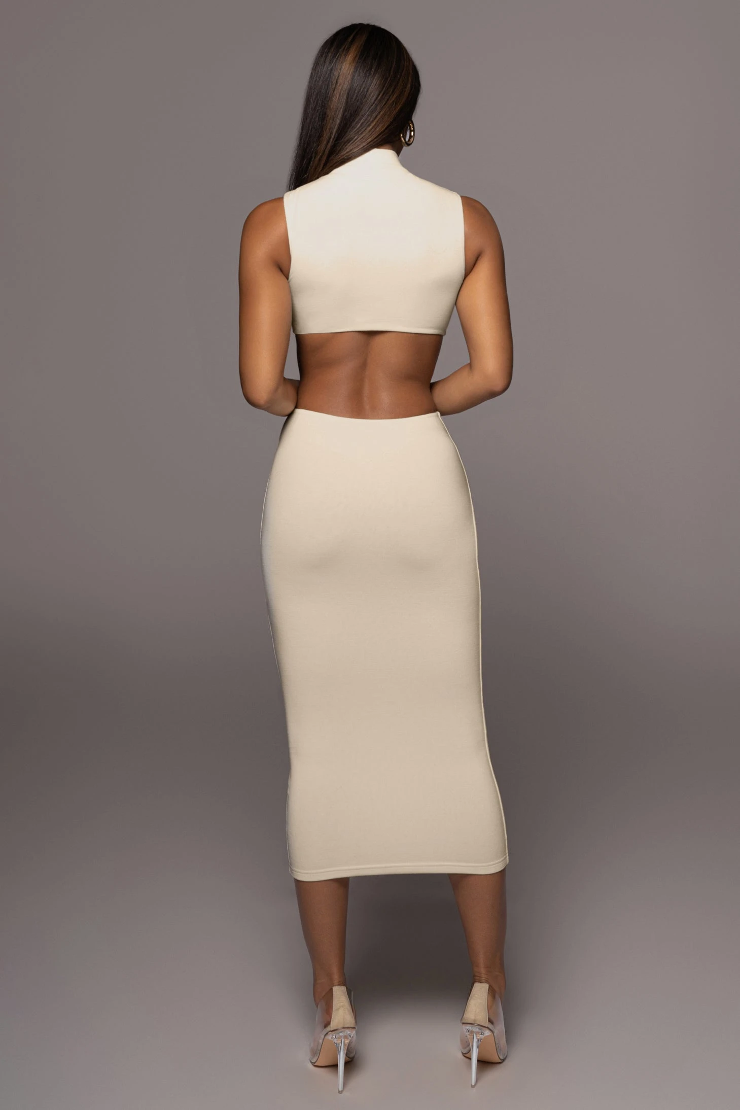 Buttercream Til Sunrise Midi Dress - Image 7