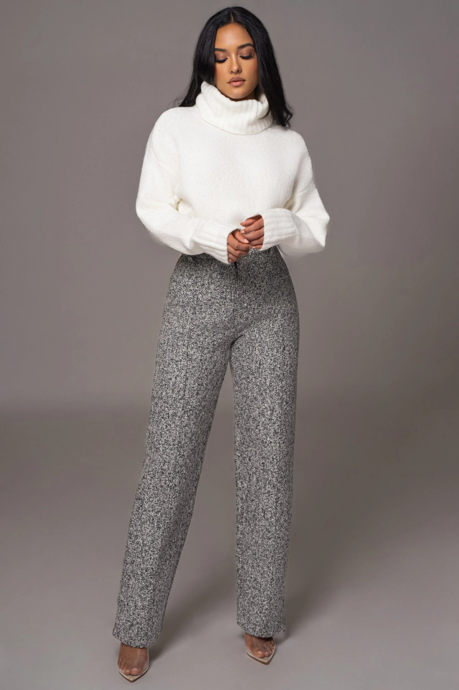 Ivory Beginnings Sweater KnitTurtleneck