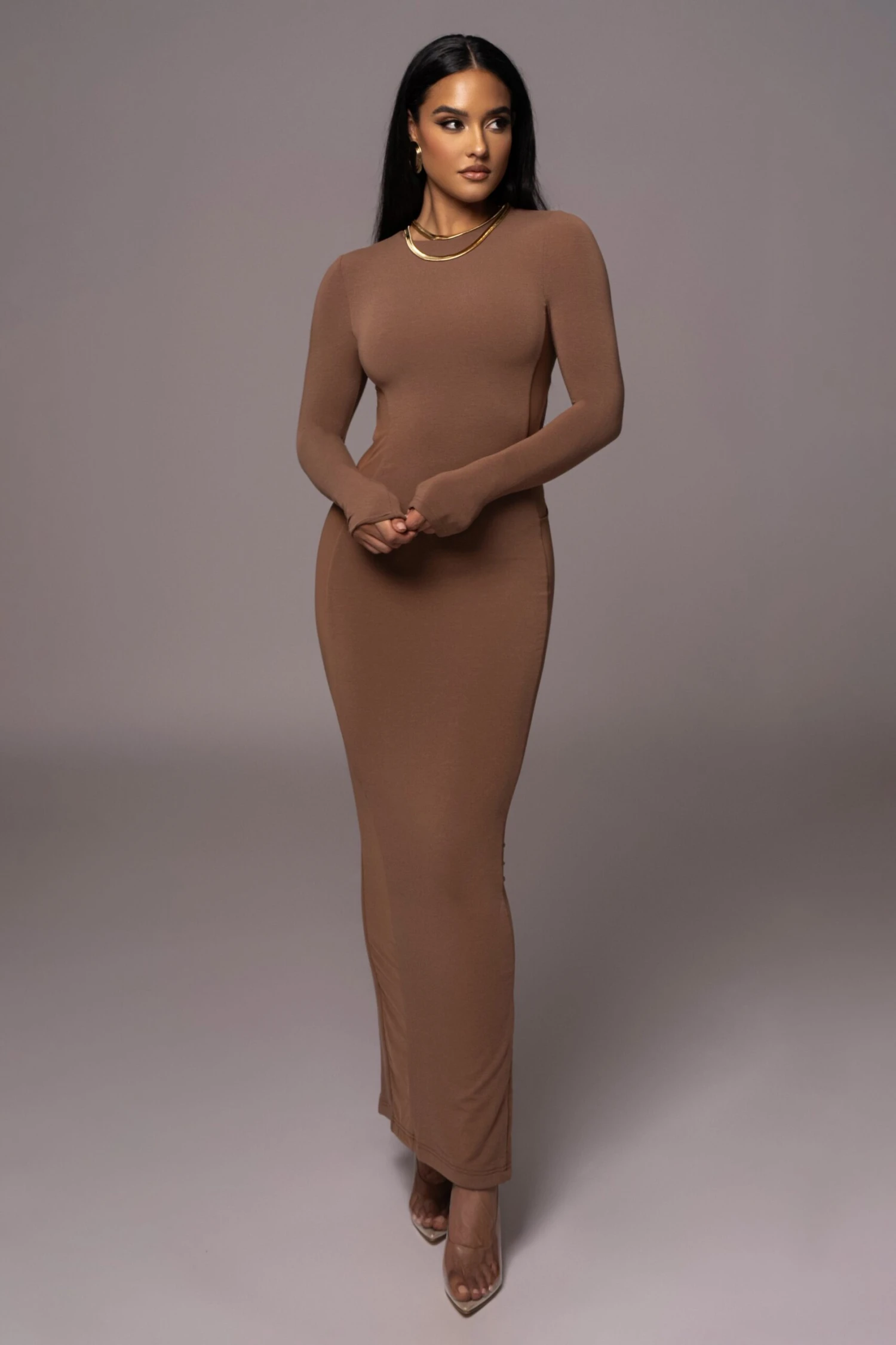 Pecan Break Away Maxi Dress - Image 5