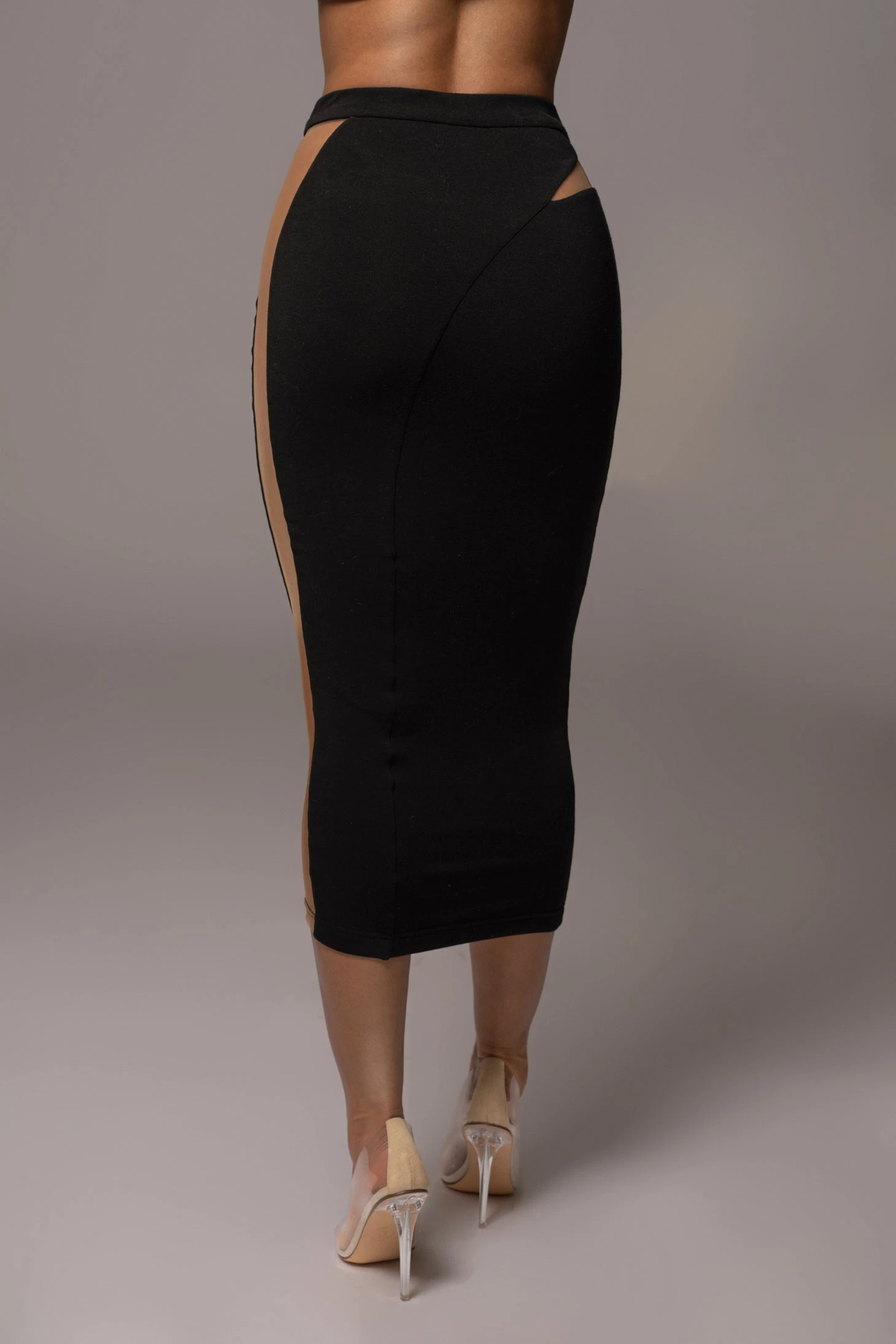 Noir Lost In Time Netted Skirt - Image 7