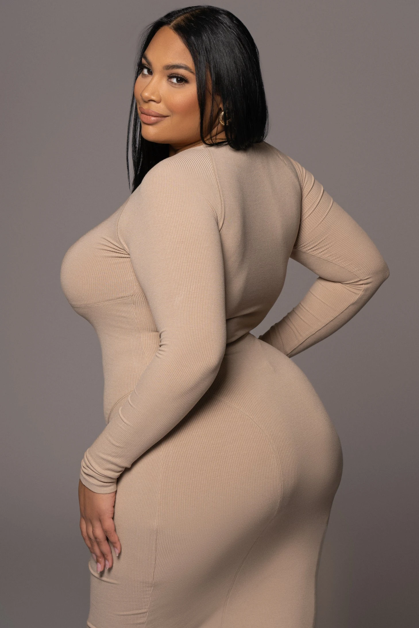 Beige High Expectations Midi Dress - Image 12