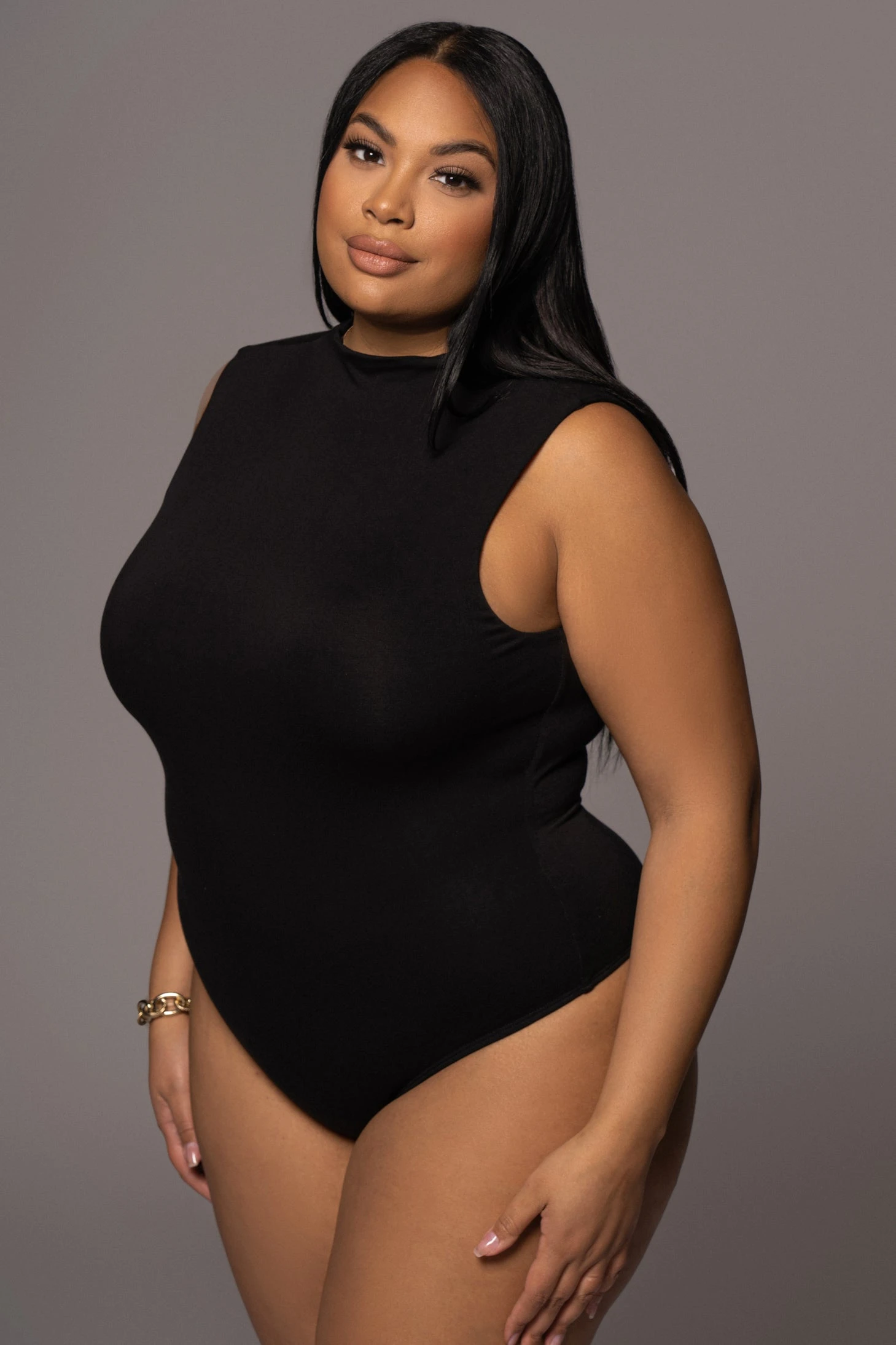 Jluxbasix Black Ciela High Neck Bodysuit - Image 7