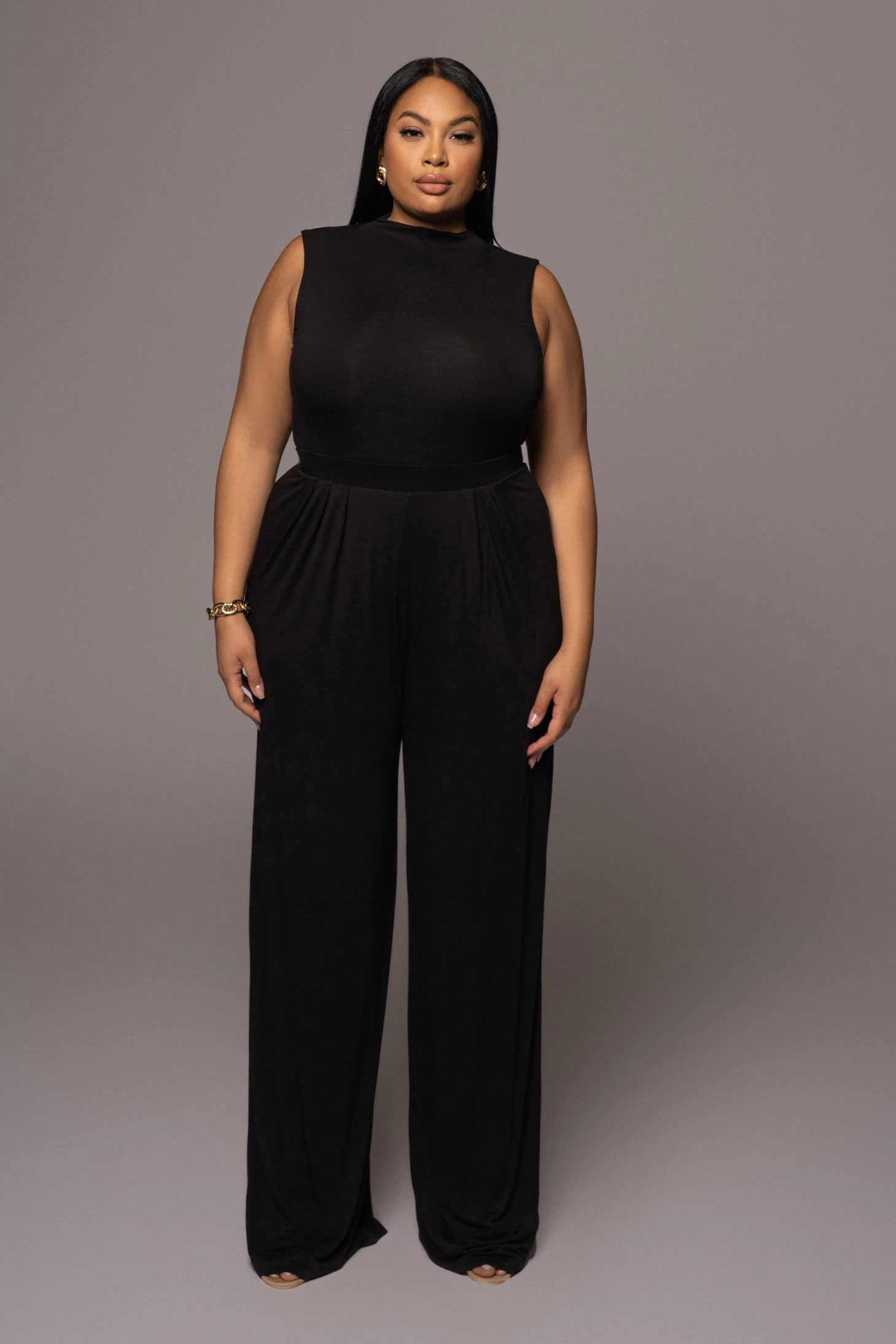 Jluxbasix Black Devyn Wide Leg Pants - Image 6