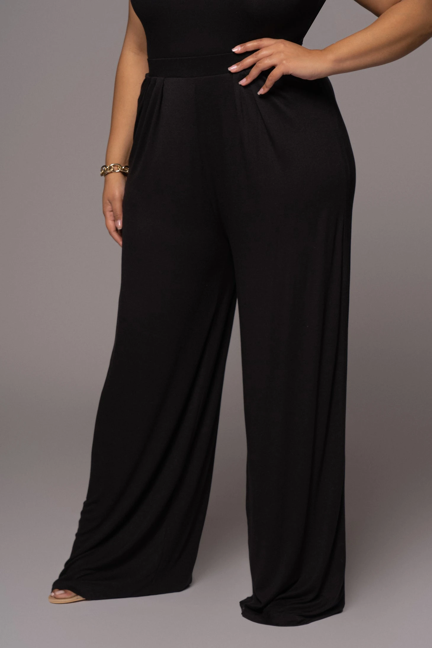 Jluxbasix Black Devyn Wide Leg Pants - Image 8