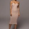 Beige Shades Of You Bustier Dress