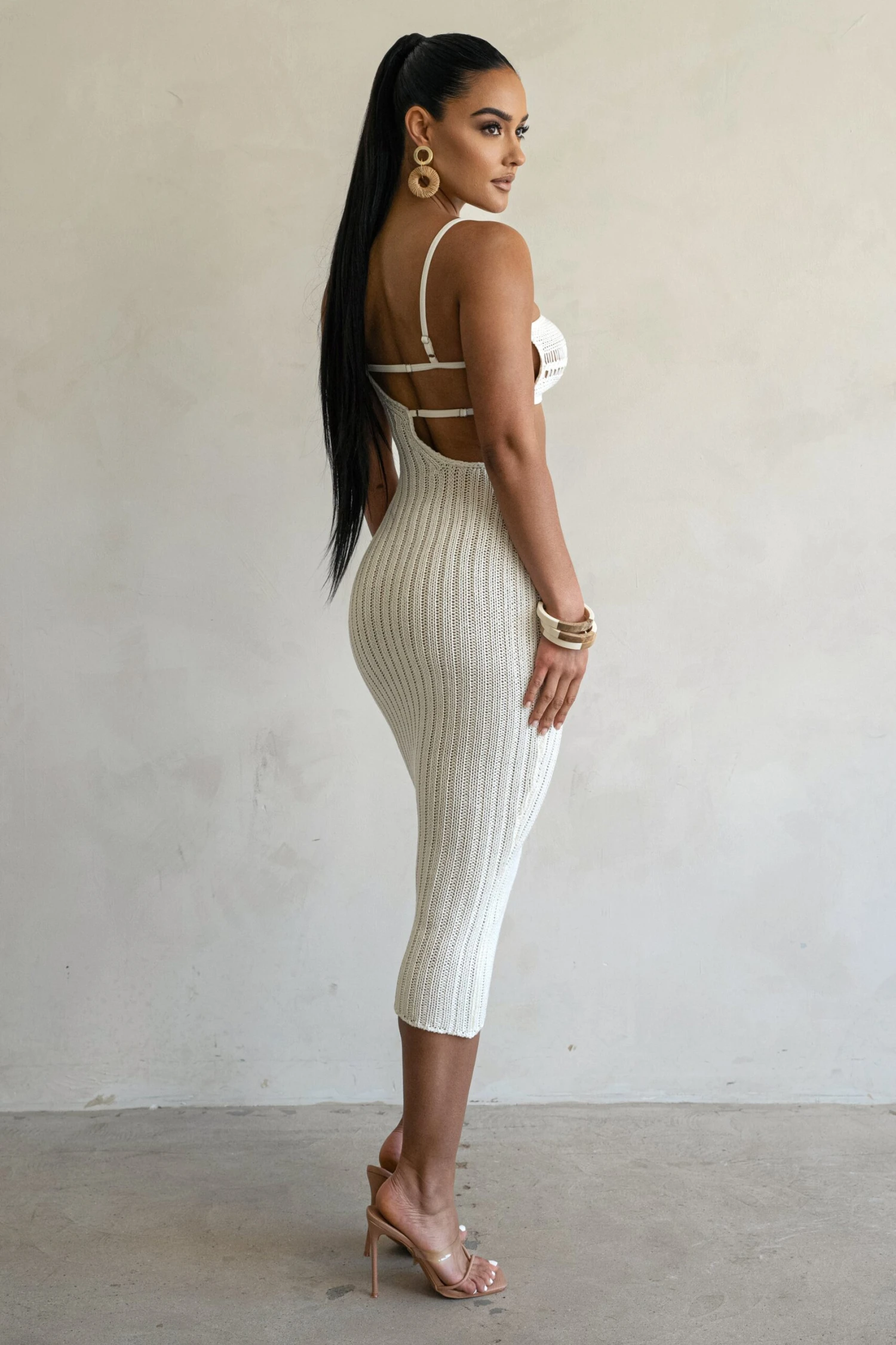 Off White Coastal Escape Dress - Image 8