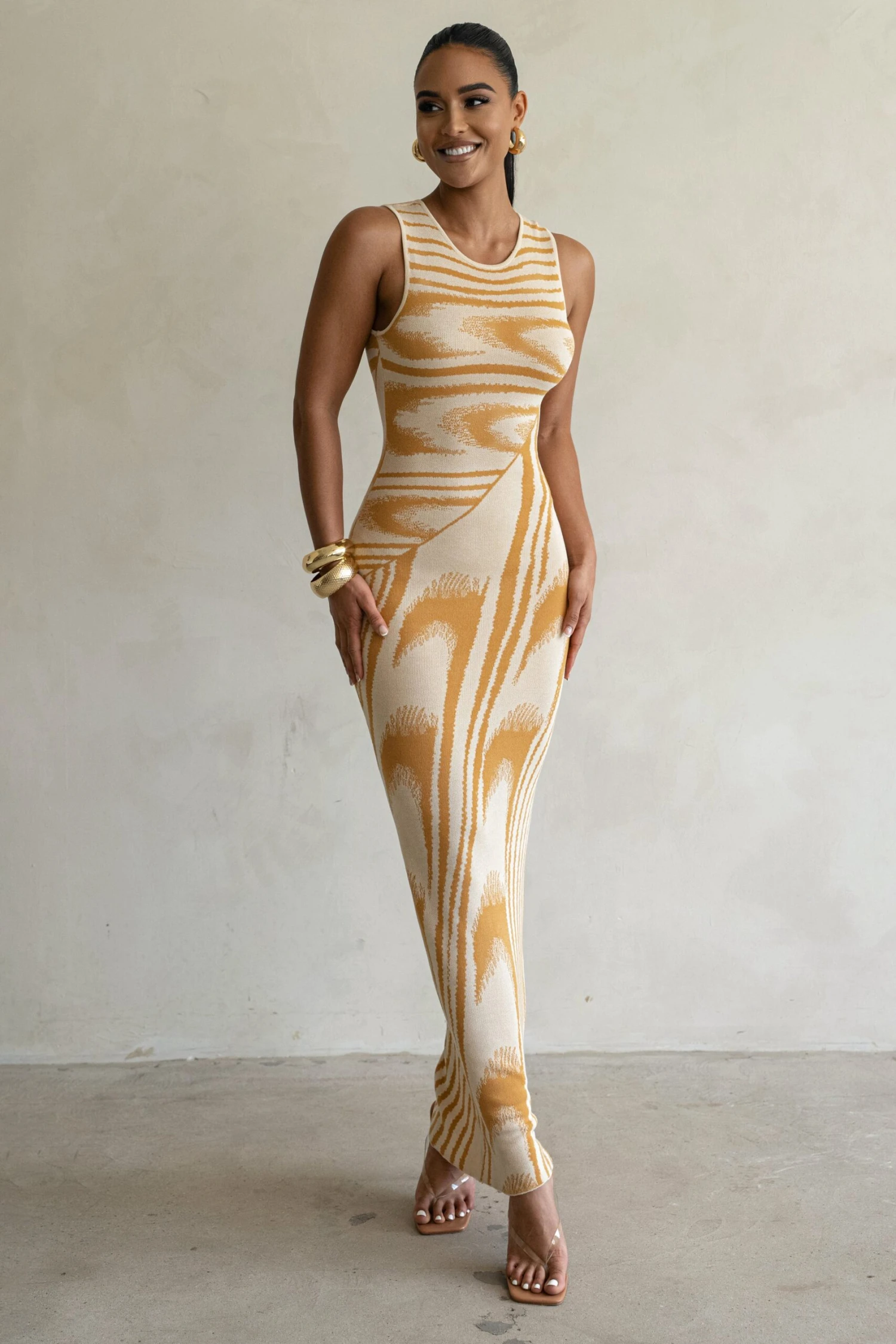 Yellow Chasing Dawn Maxi Dress - Image 5