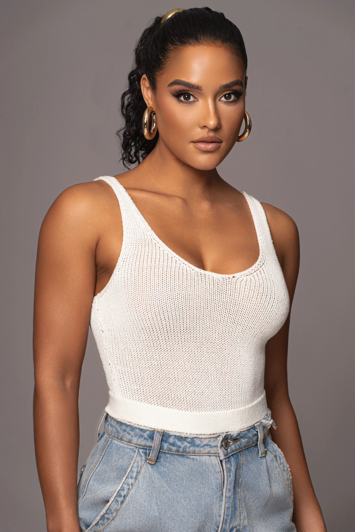 Ivory Juliette Knit Belted One Piece - Image 6