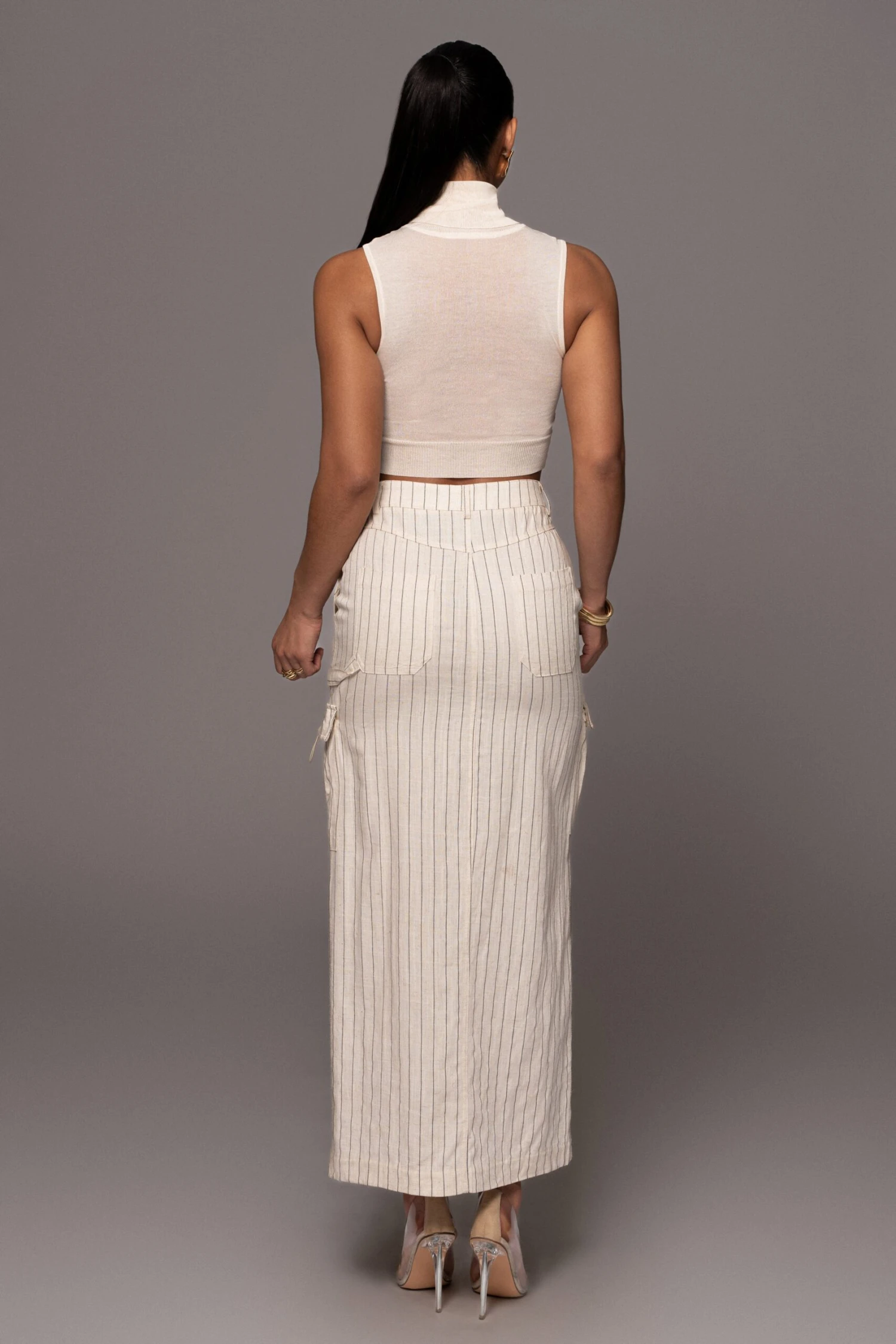 Buttercream Clean Lines Cargo Skirt - Image 6