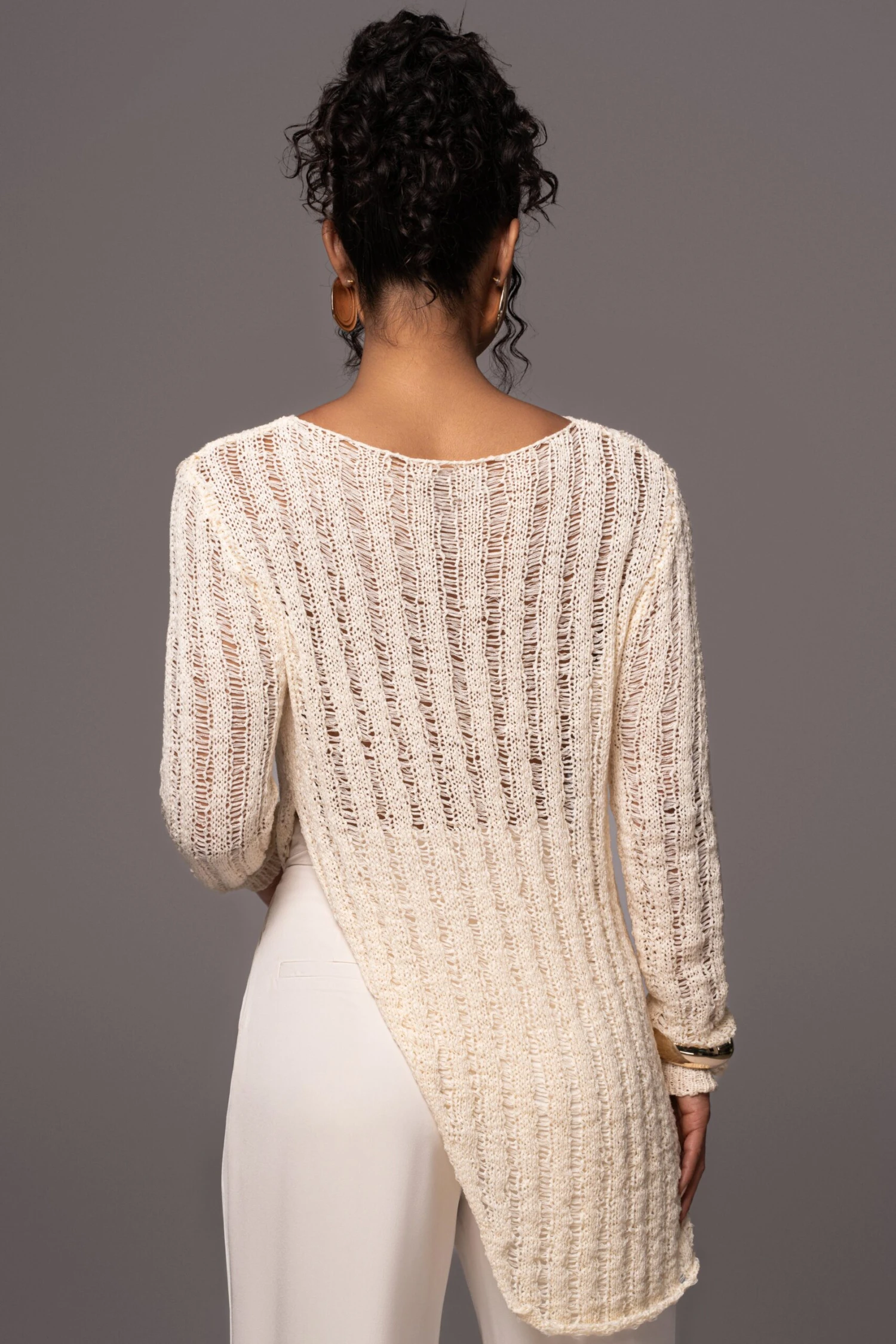 Cream Natalya Rib Knit Top - Image 12