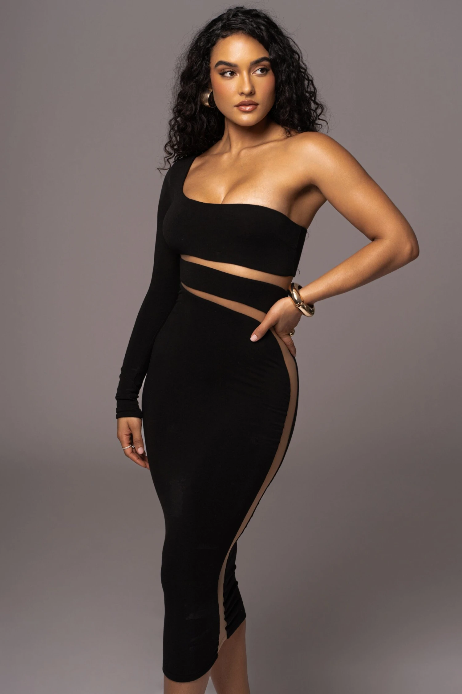 Noir Chase The Night One Shoulder Dress - Image 5