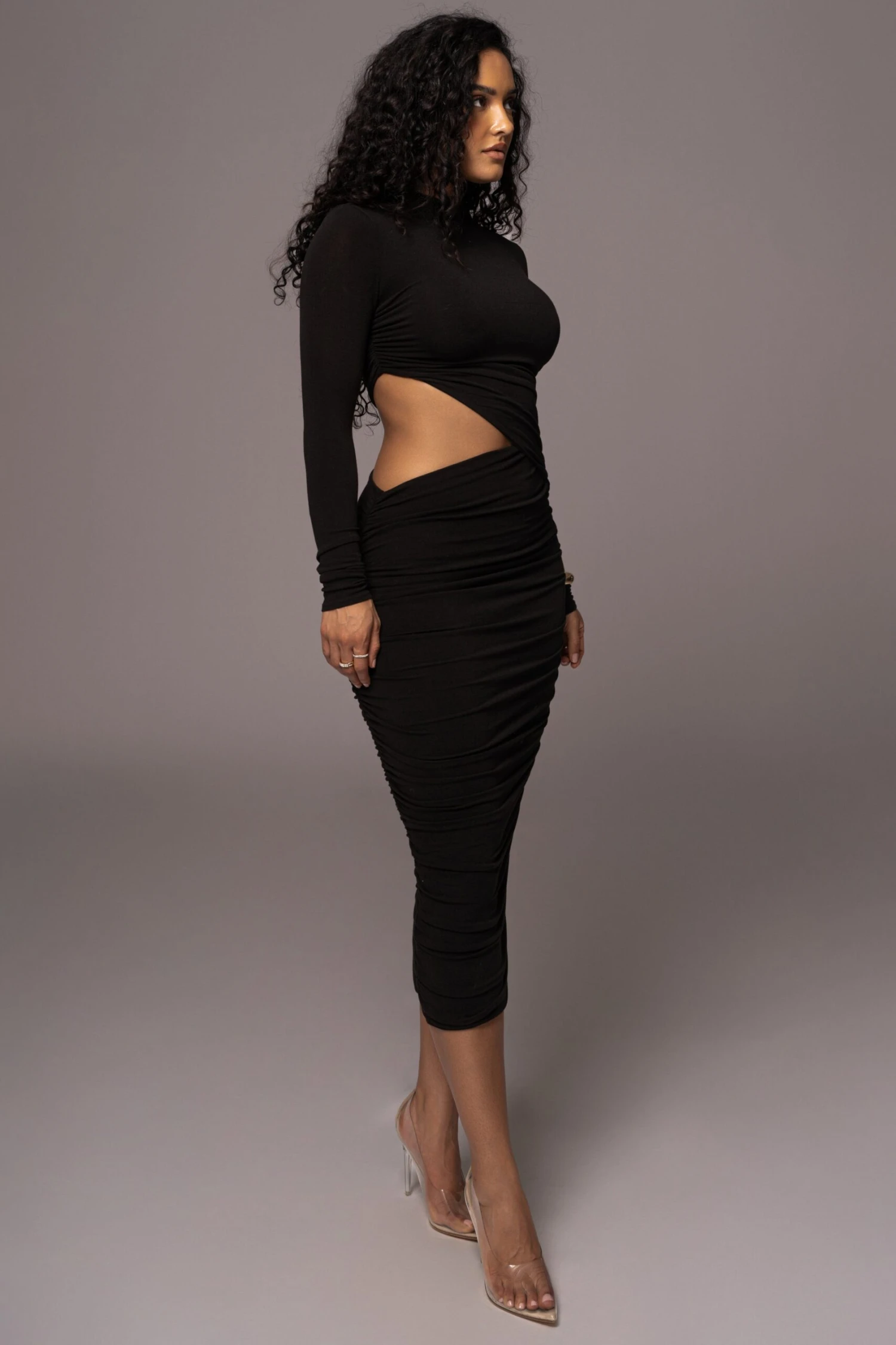 Noir Clear Skies Mock Neck Dress - Image 4