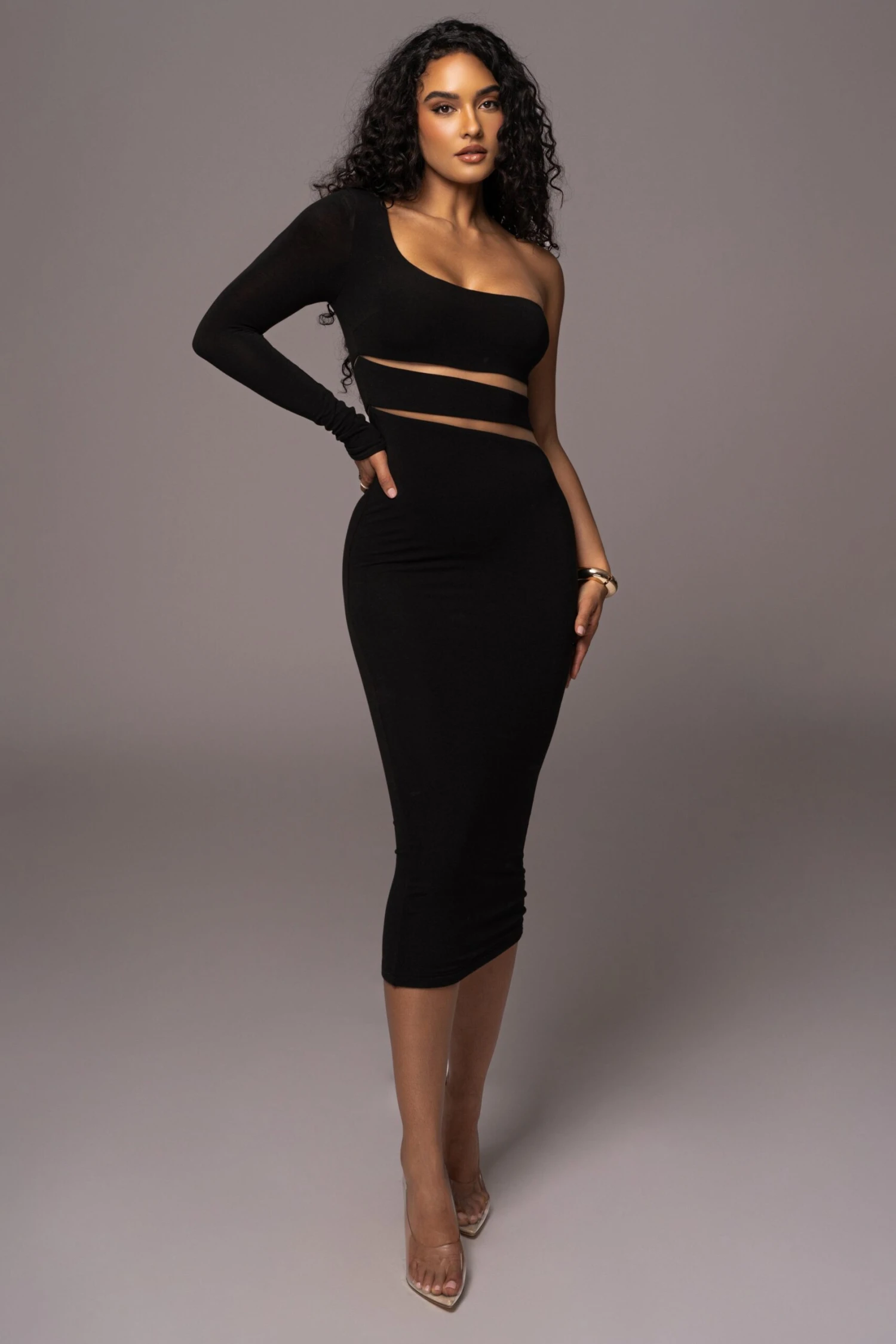 Noir Chase The Night One Shoulder Dress - Image 7