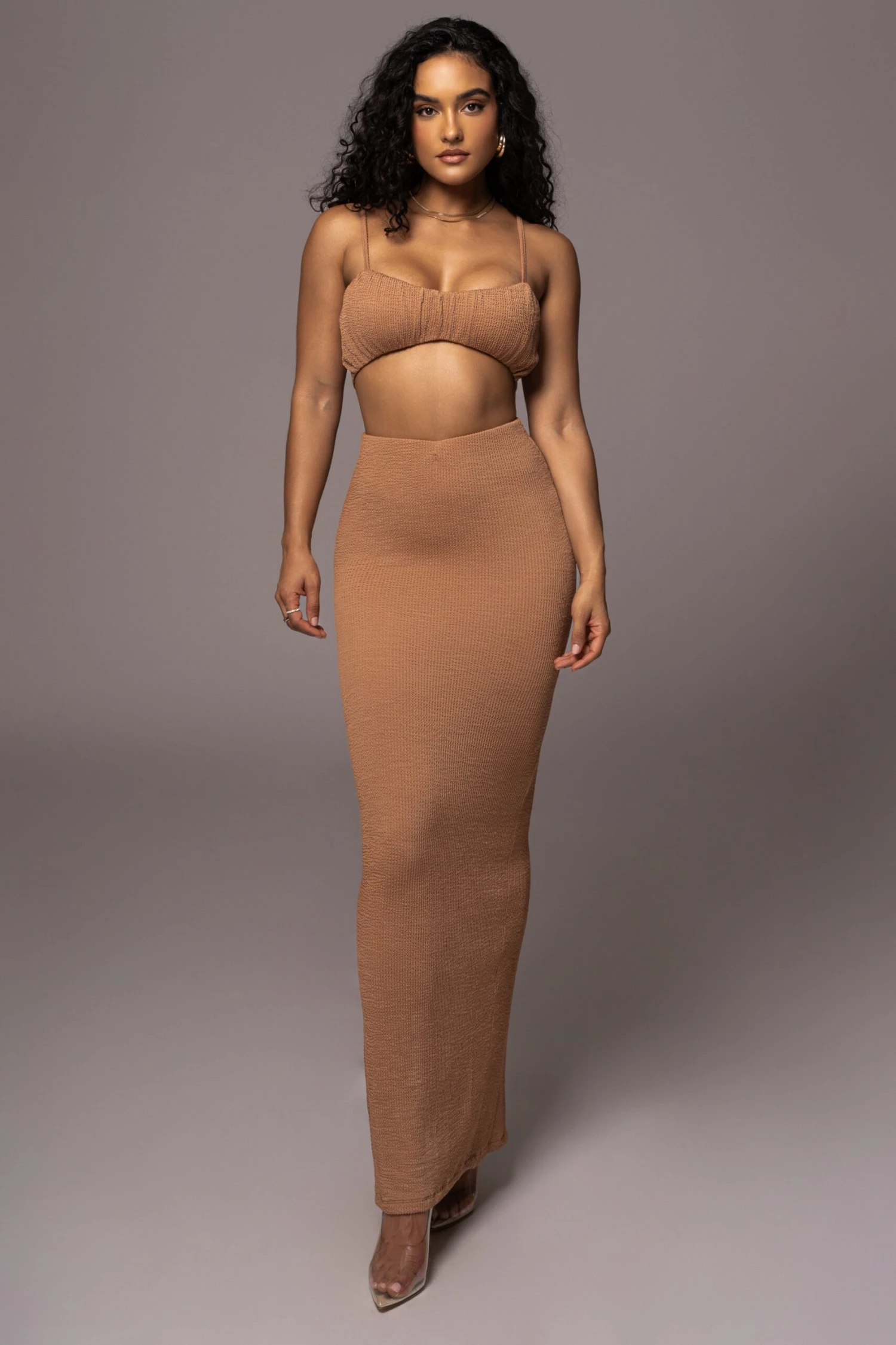 Beige Fiji 2-Piece Skirt Set - Image 3