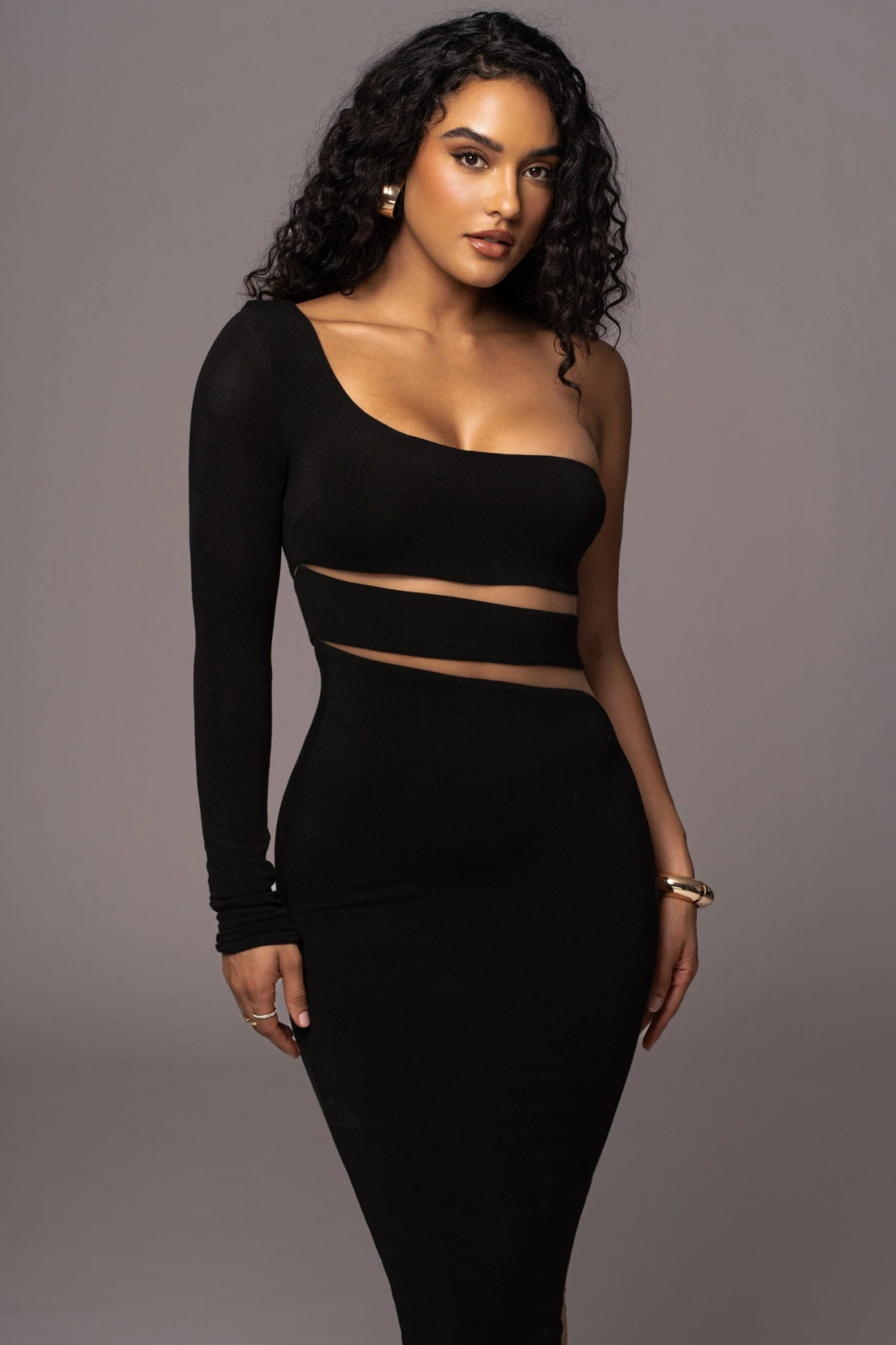 Noir Chase The Night One Shoulder Dress - Image 15