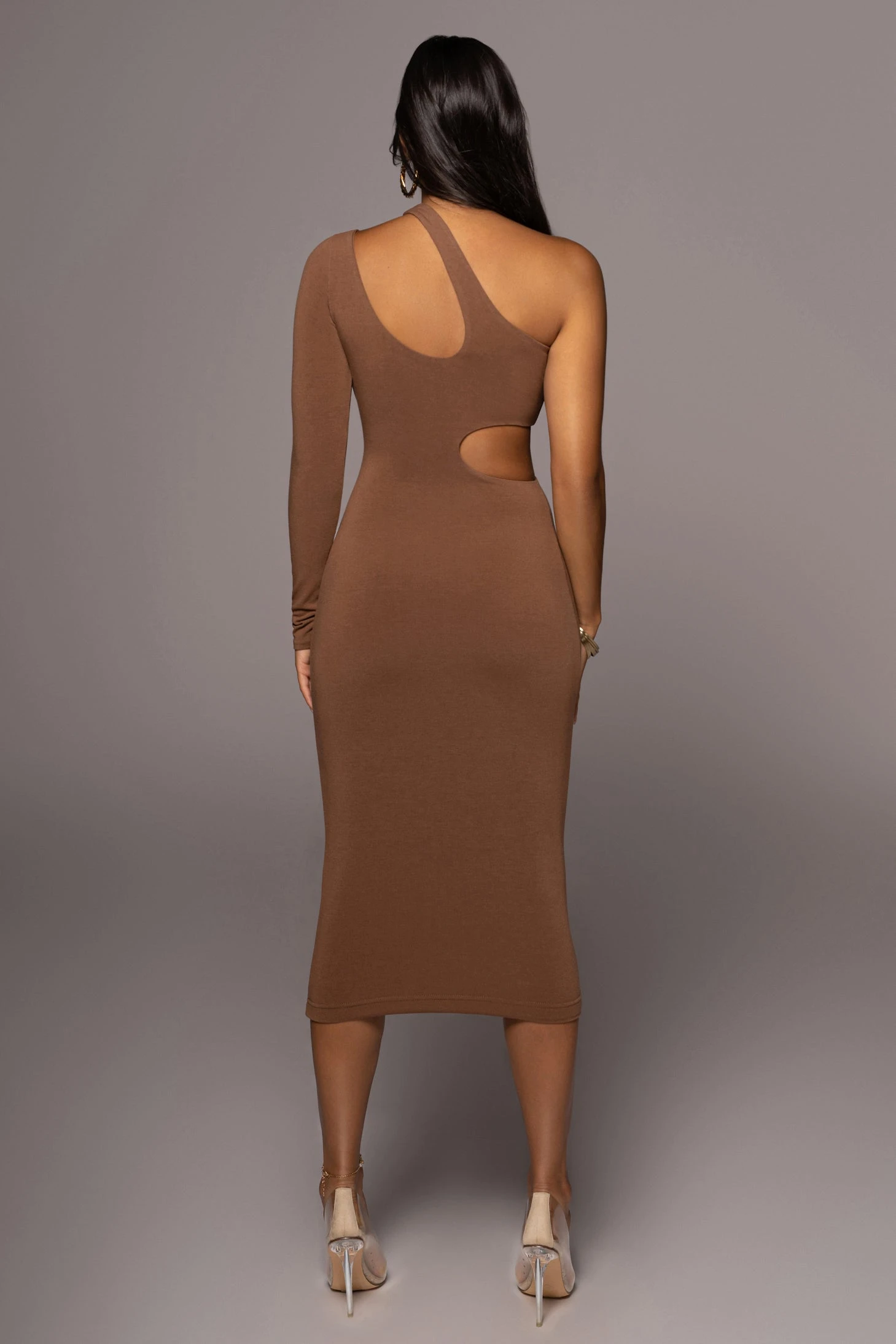 Pecan By My Side Cutout Dress - Image 6