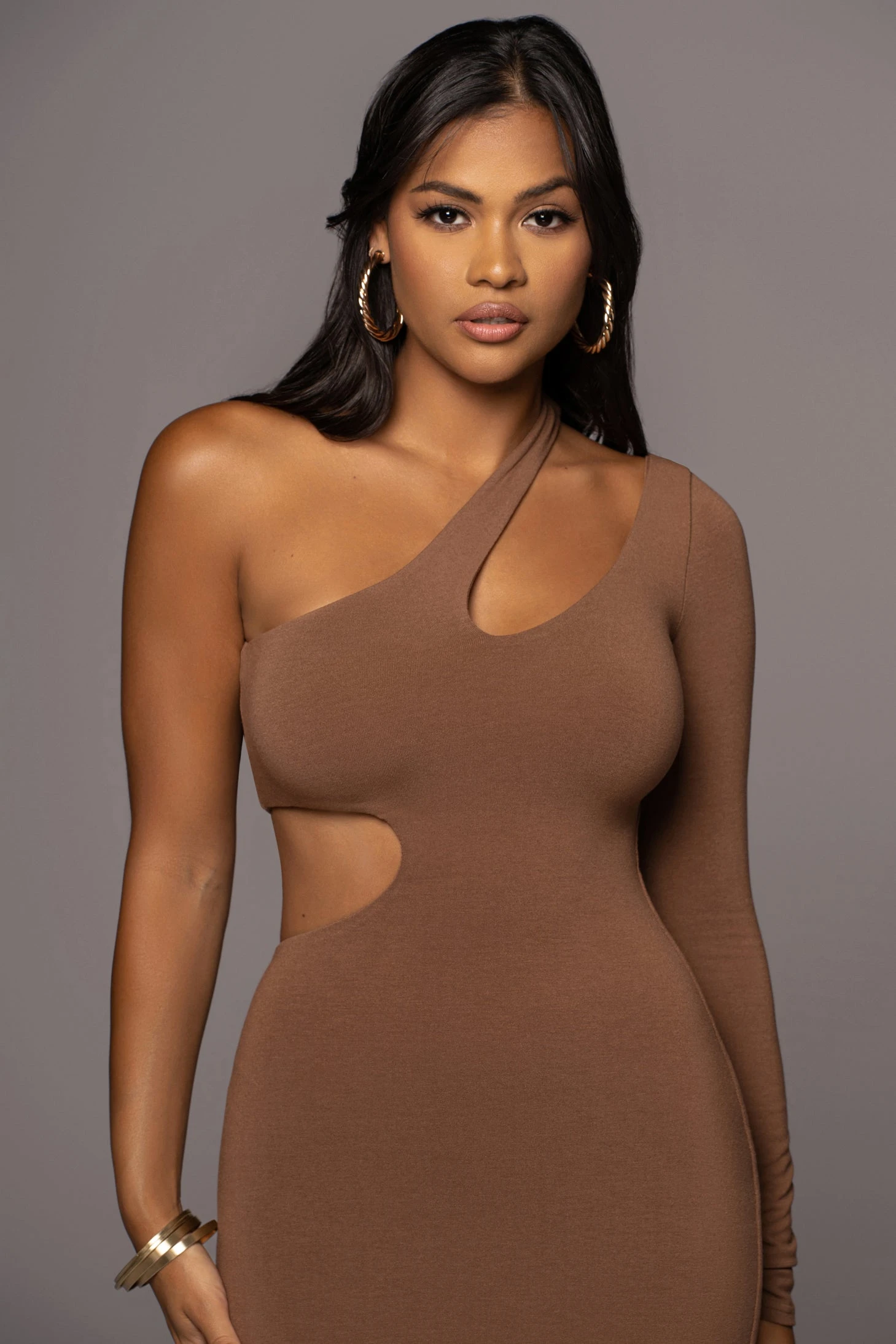 Pecan By My Side Cutout Dress - Image 3