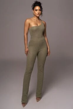 Olive Better Together Ribbed Pants