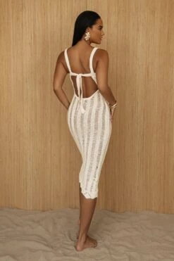 Buttercream Fine Knit Midi Dress