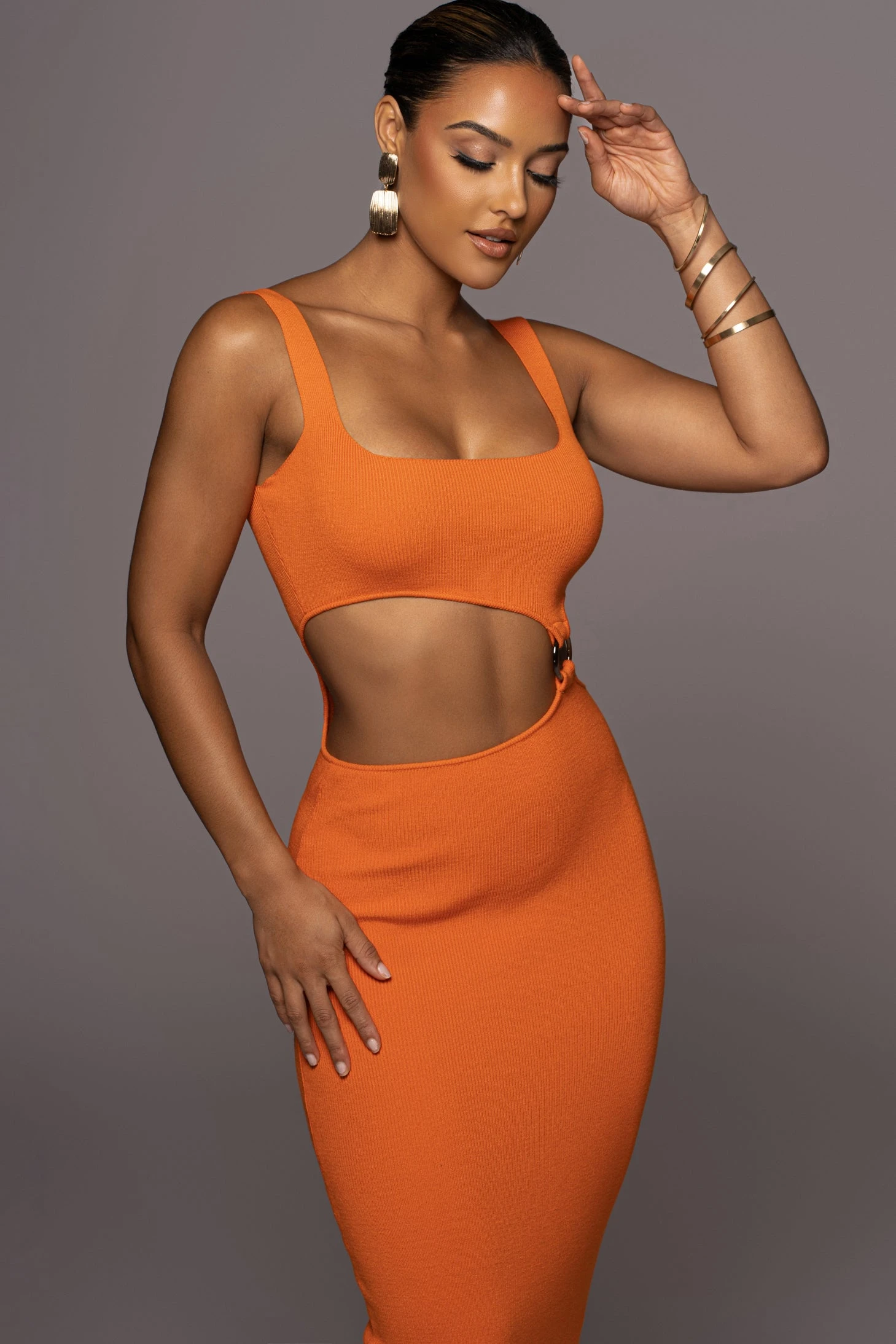 Orange Time After Time Dress - Image 2