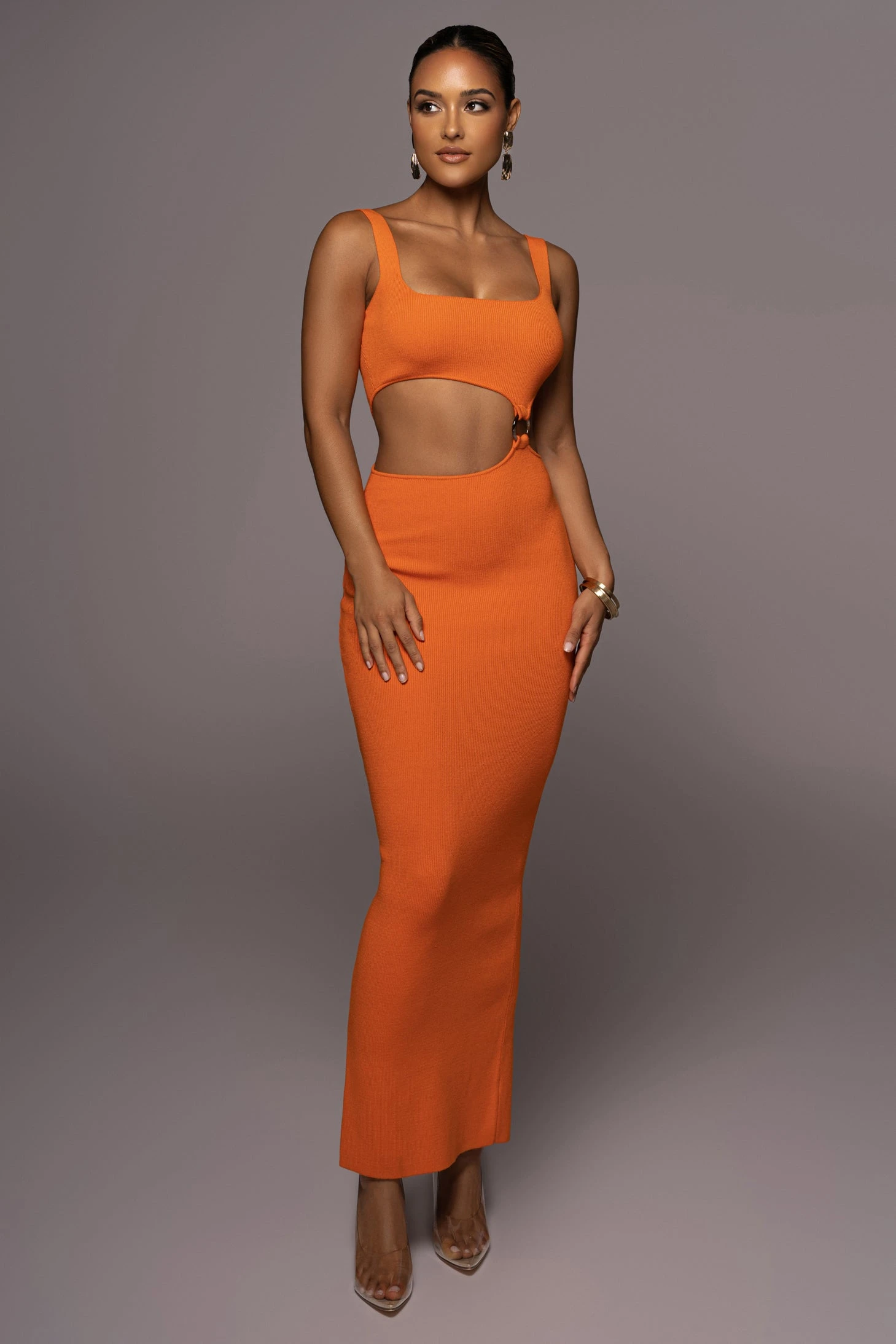 Orange Time After Time Dress - Image 4