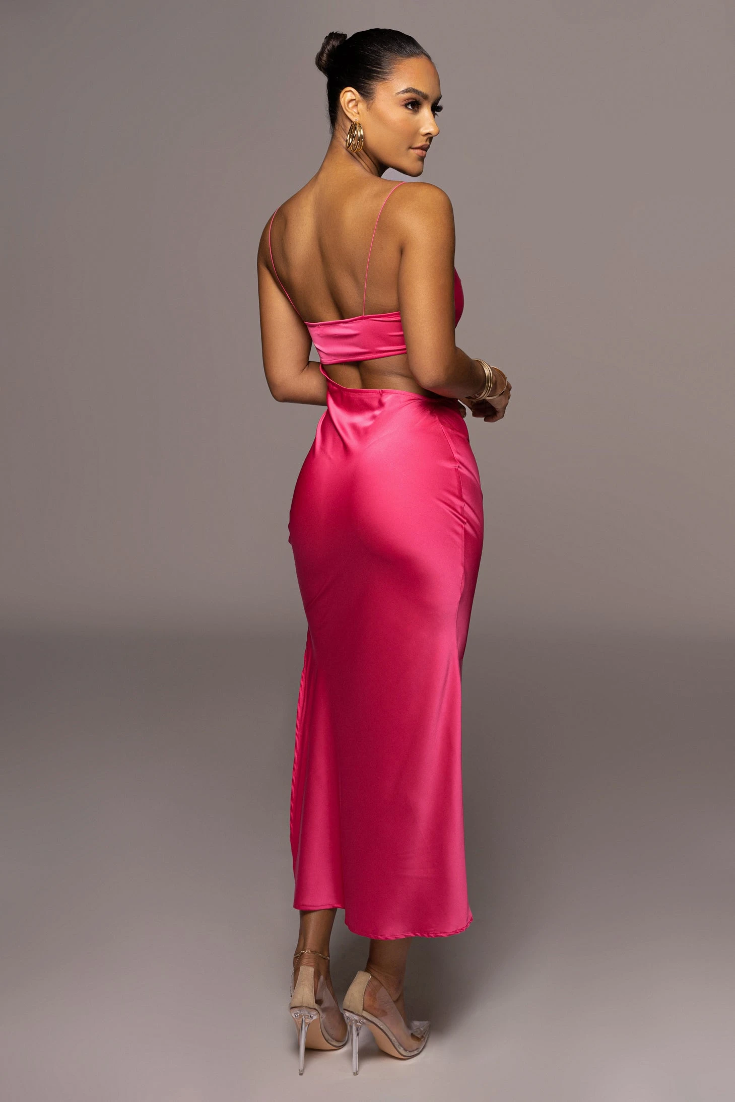 Pink Maurine Cutout Dress - Image 6