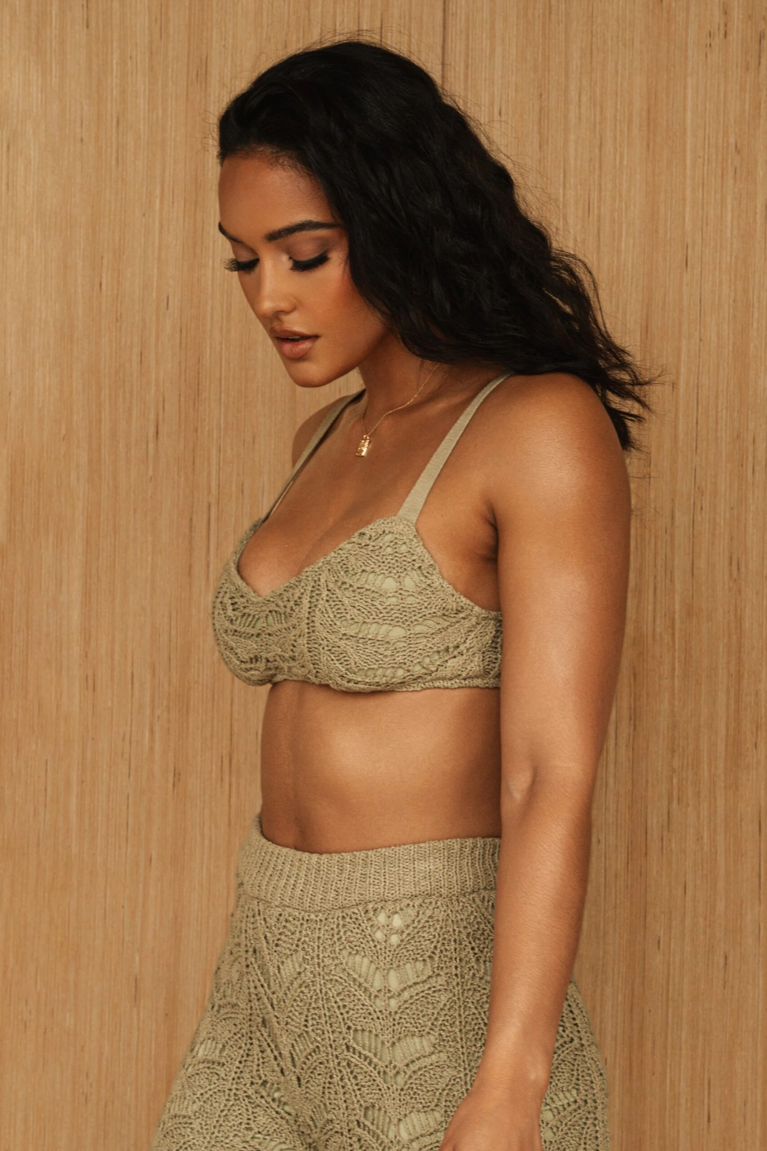 Moss Ocean Eyes Crochet Top - Image 8