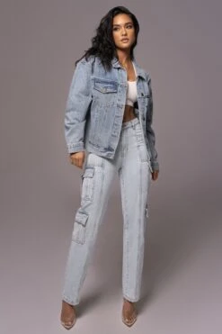 Medium Wash Denim Highlands Oversized Jacket