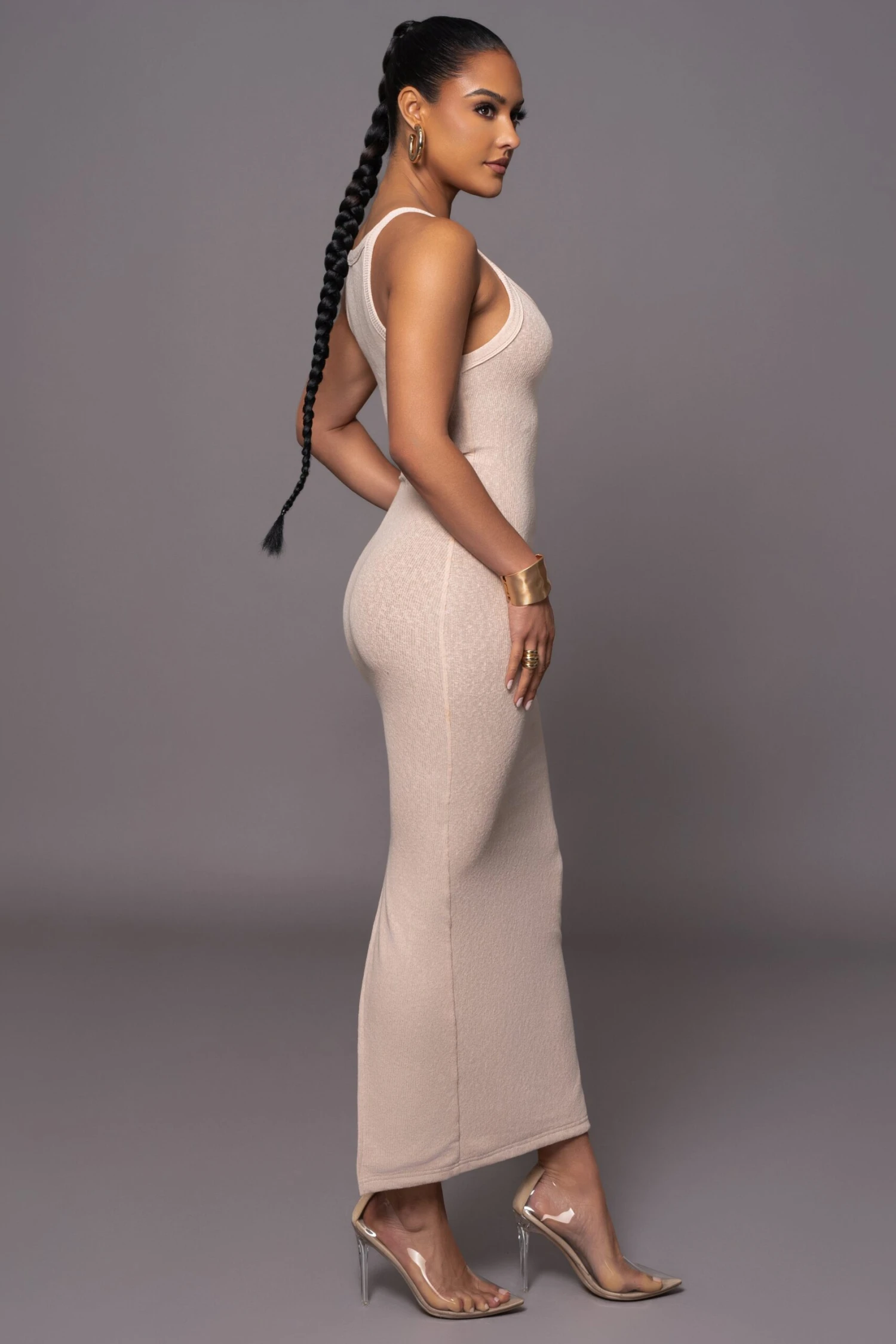 Beige Back To You Maxi Dress - Image 6