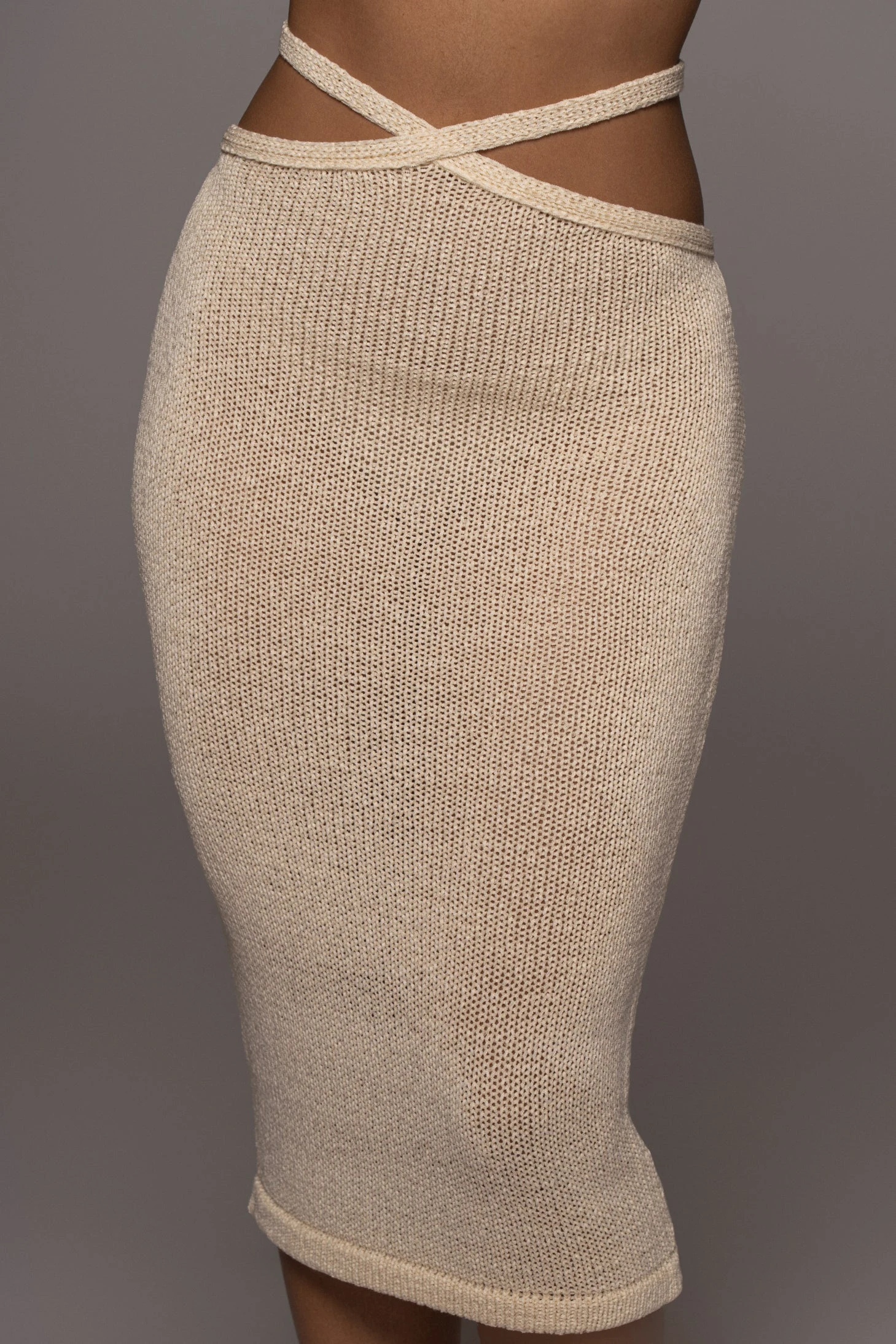 Cream Beatrix Midi Skirt - Image 5