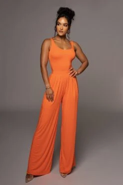 Jluxbasix Tangerine Classic Cut Tank