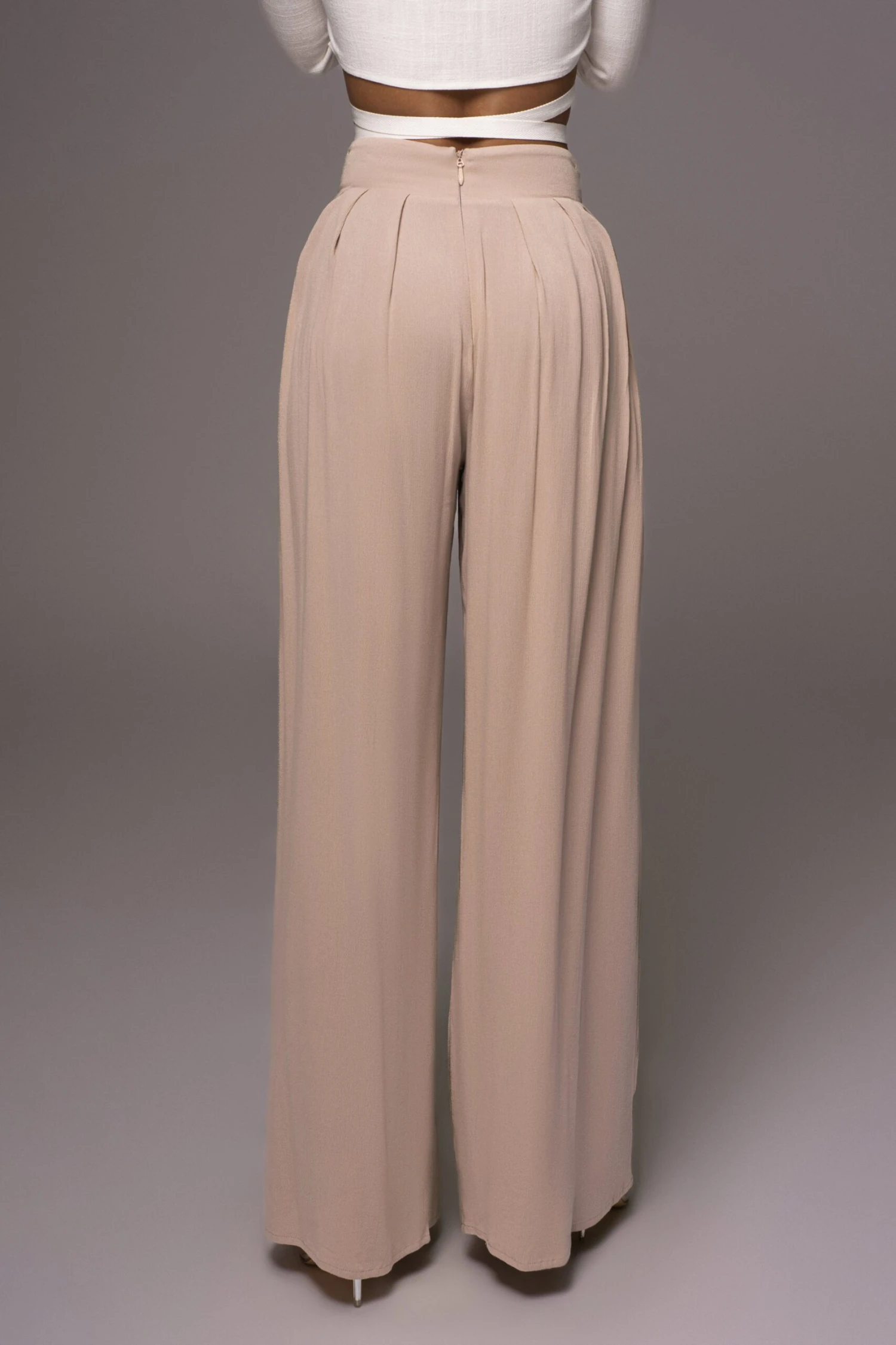 Beige After Sunset Pleated Pants - Image 17