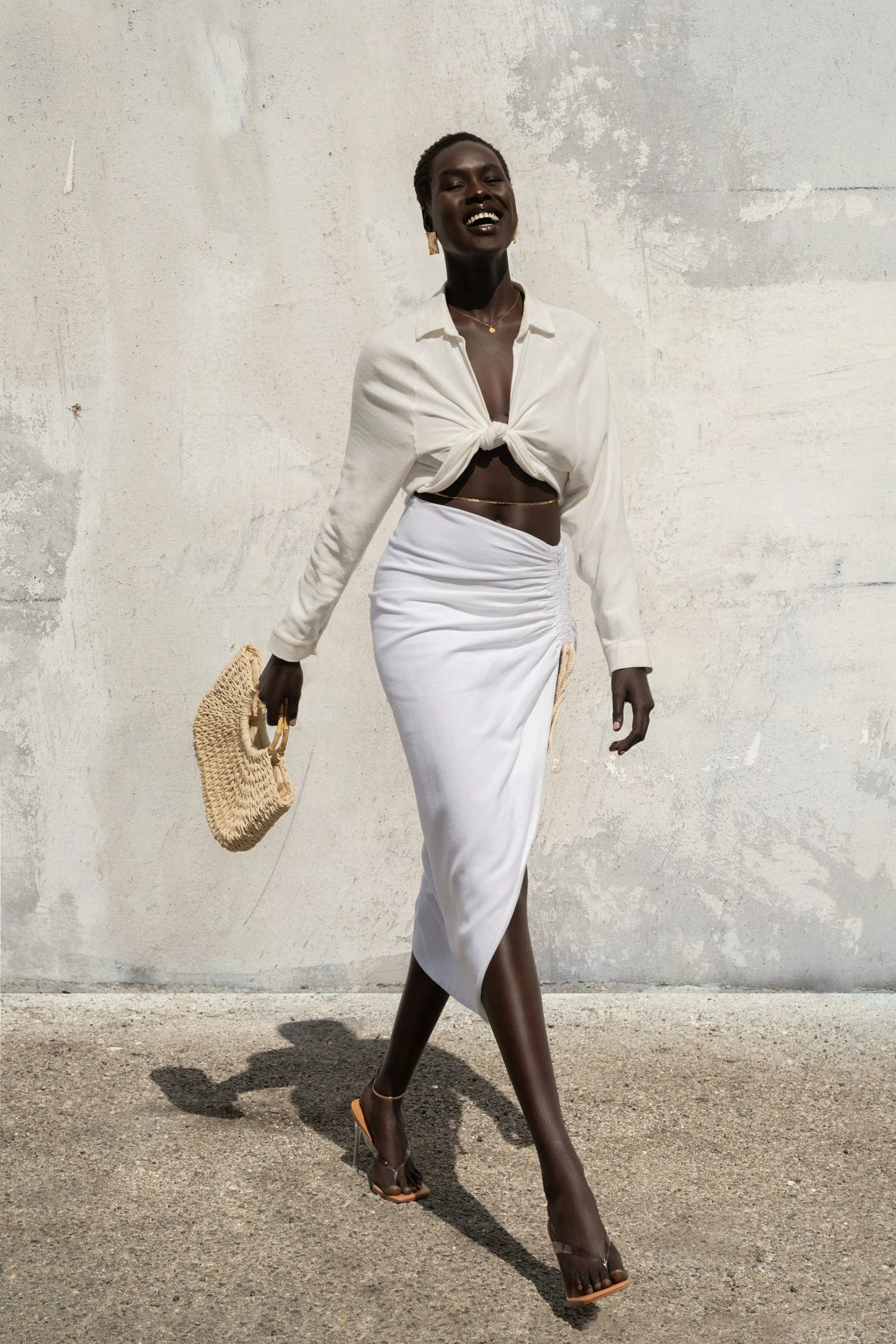 Ivory Soho Front Tied Woven Top - Image 8