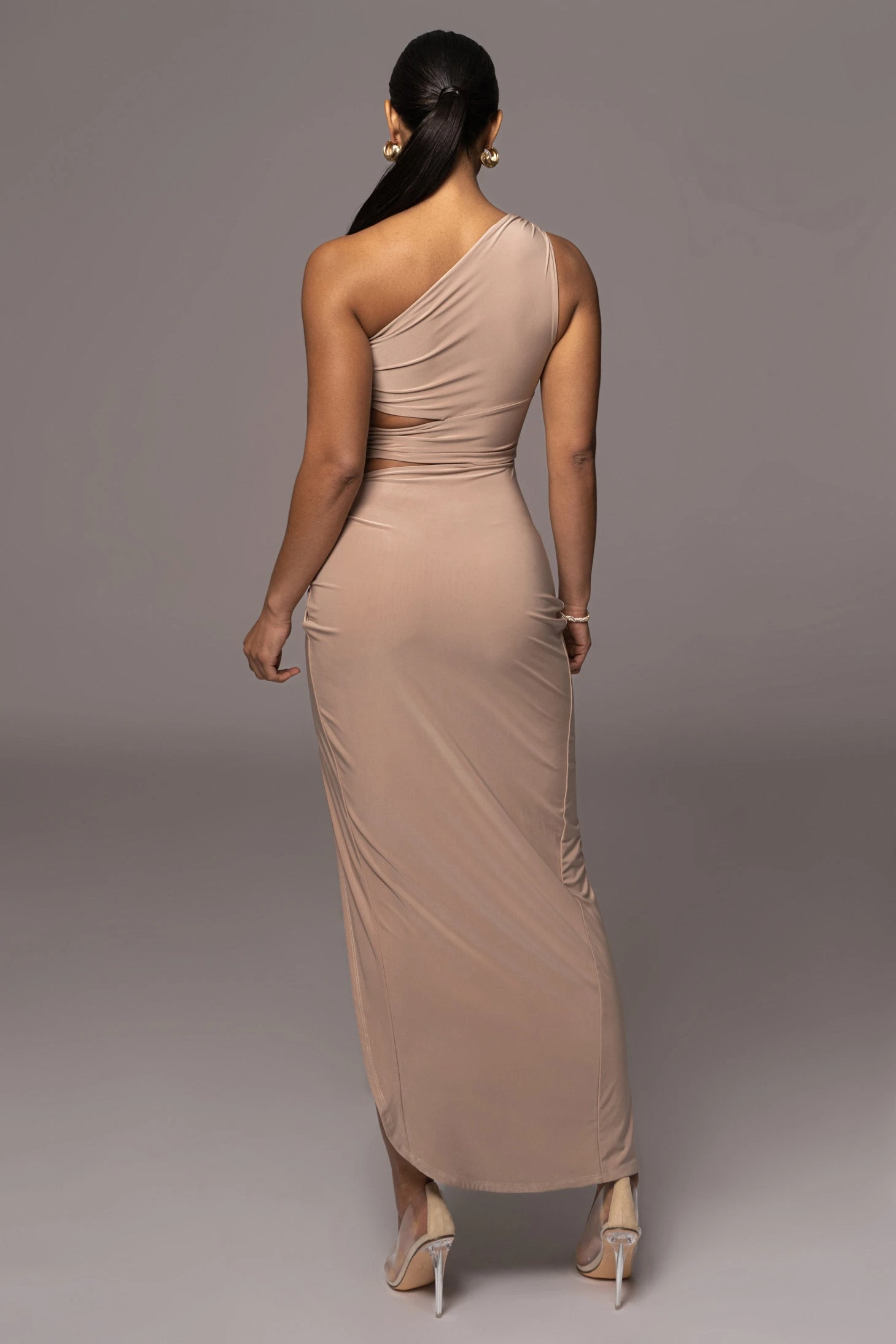 Camel One Night Only Dress - Image 7