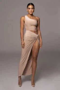 Camel One Night Only Dress