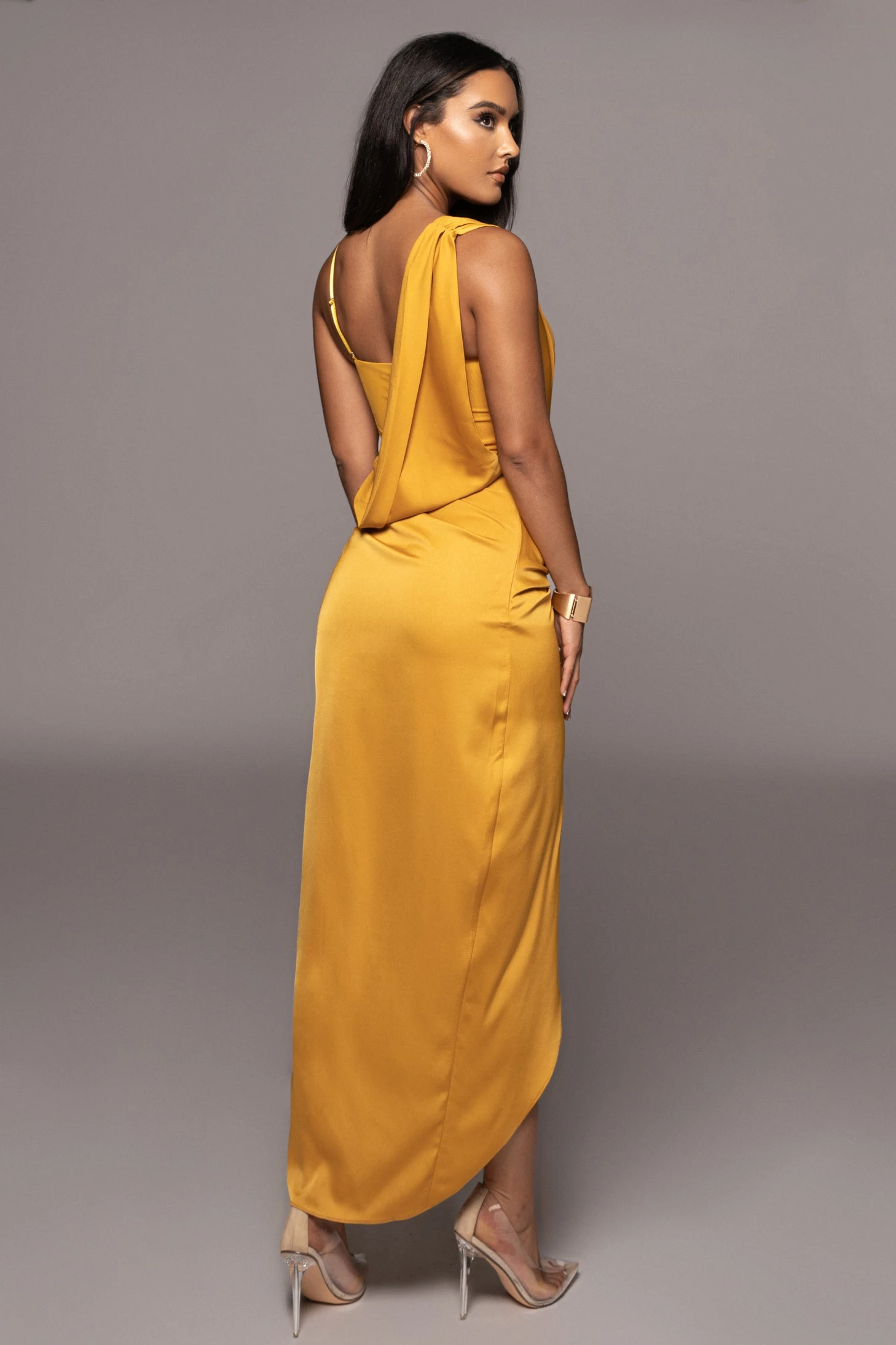 Yellow Kristiana Slit Dress - Image 12