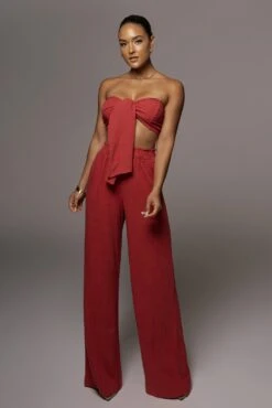 Red More Love Linen Set