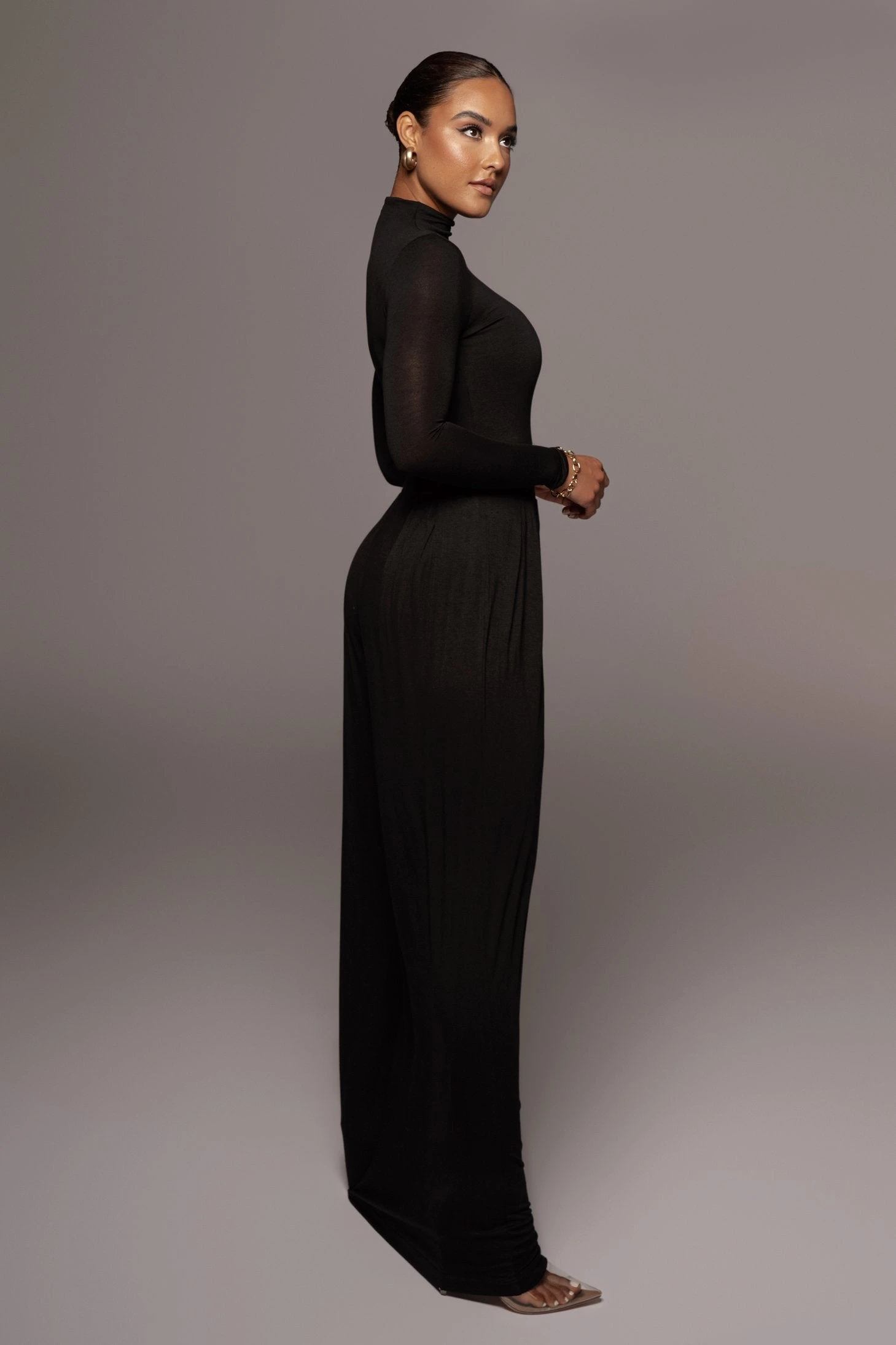 Jluxbasix Black Devyn Wide Leg Pants - Image 9