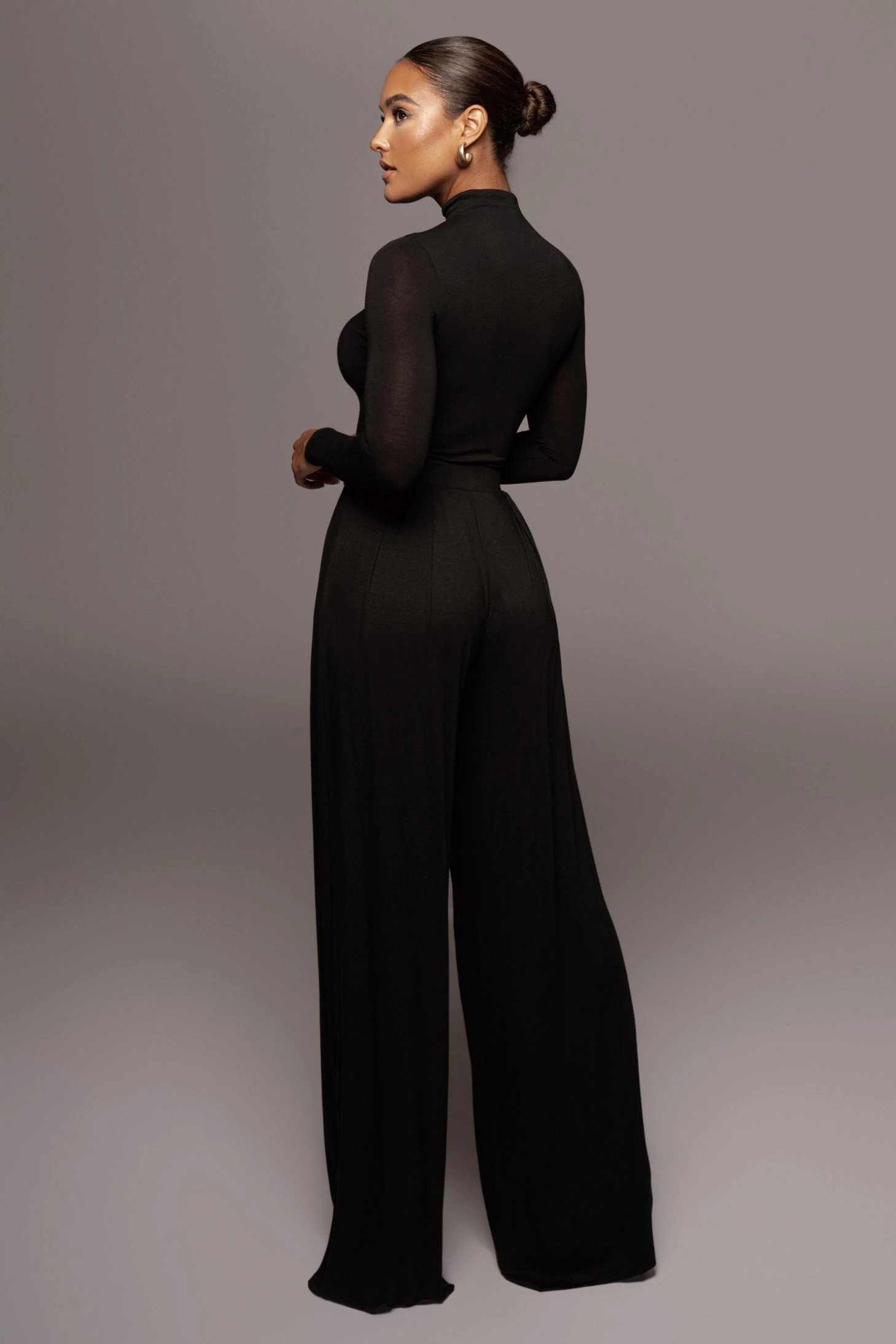 Jluxbasix Black Devyn Wide Leg Pants - Image 10