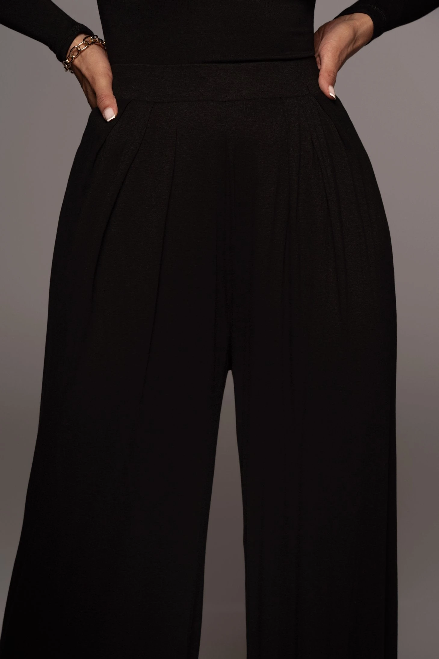 Jluxbasix Black Devyn Wide Leg Pants - Image 5