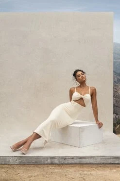 Buttercream Midnight Memories Midi Dress